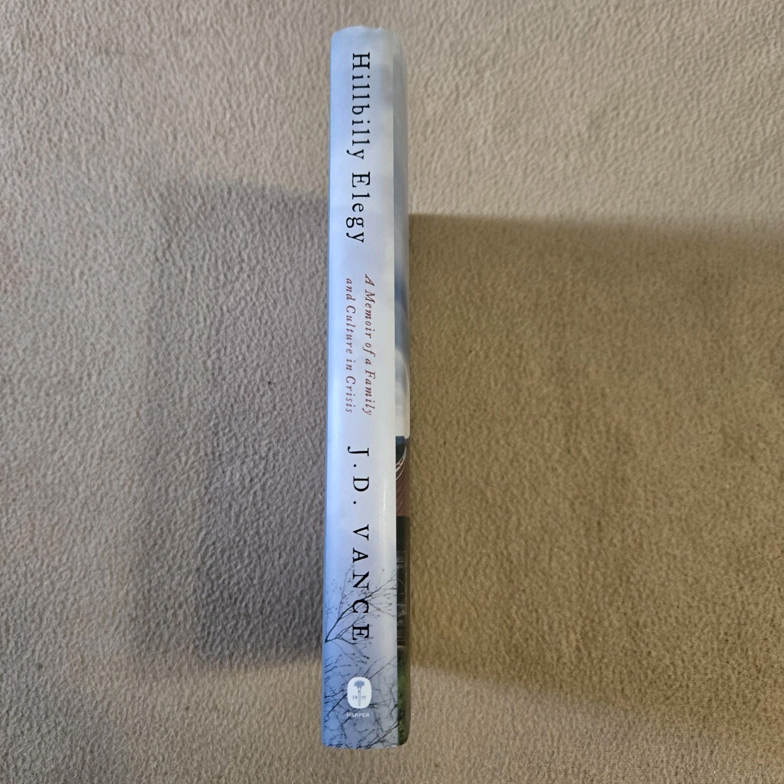 Hillbilly Elegy, J.D. Vance, 1st Edition/3rd Printing, 2016, HC/DJ