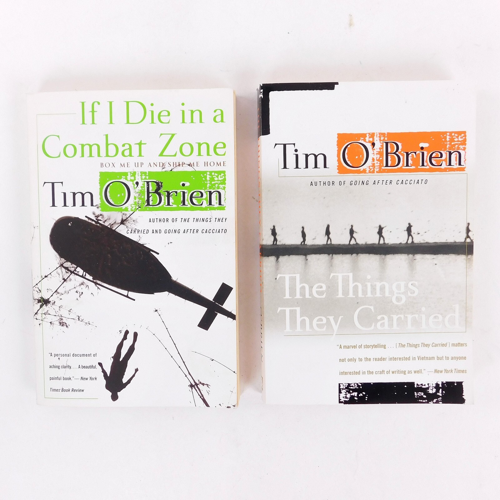 Vietnam War books Lot-2 by Tim O’Brien Die In A Combat Zone, Things They Carried