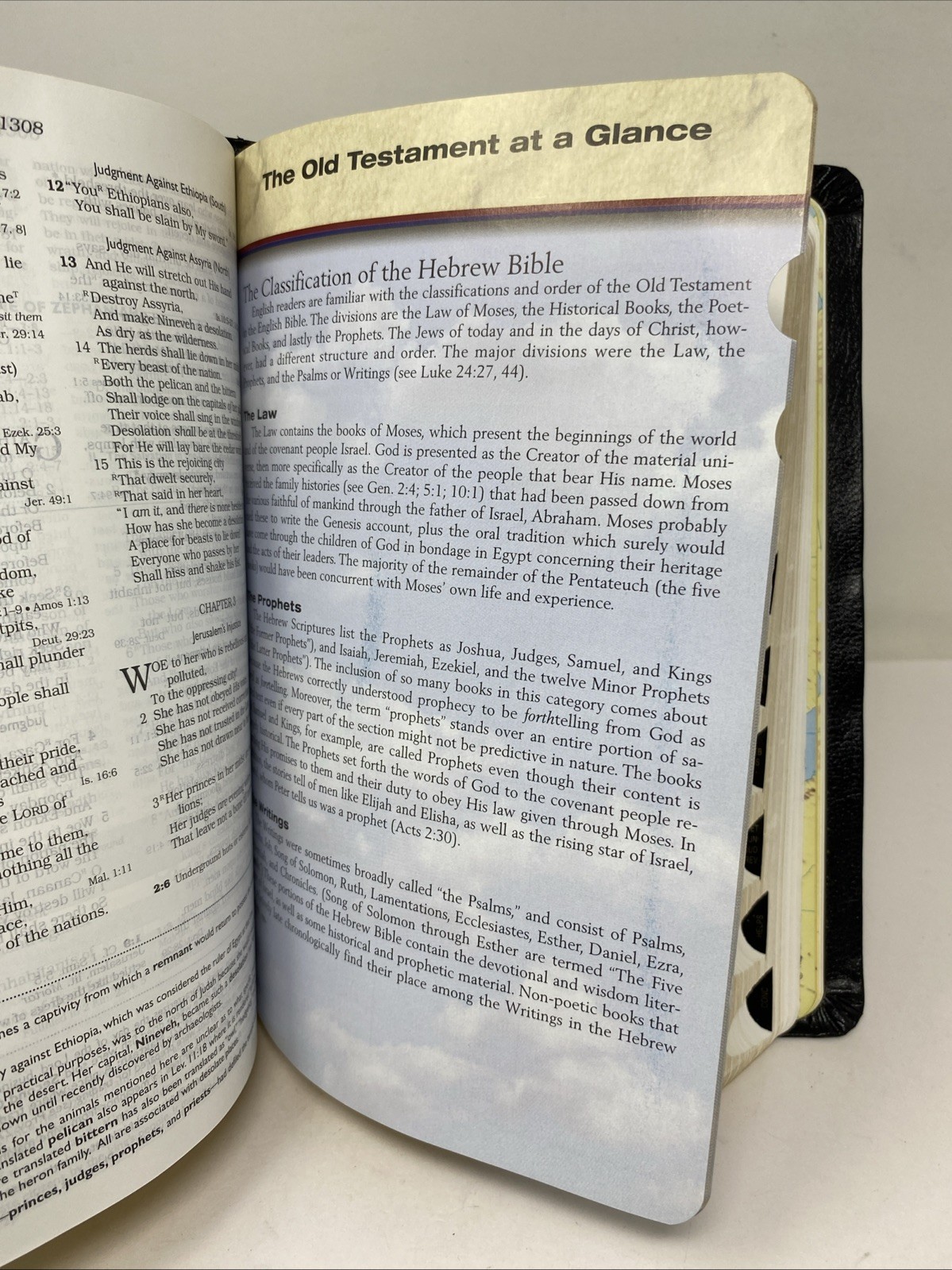 Rare “Oracles of God” Special Edition NKJV Open Bible Christian Ed Thumb Indexed