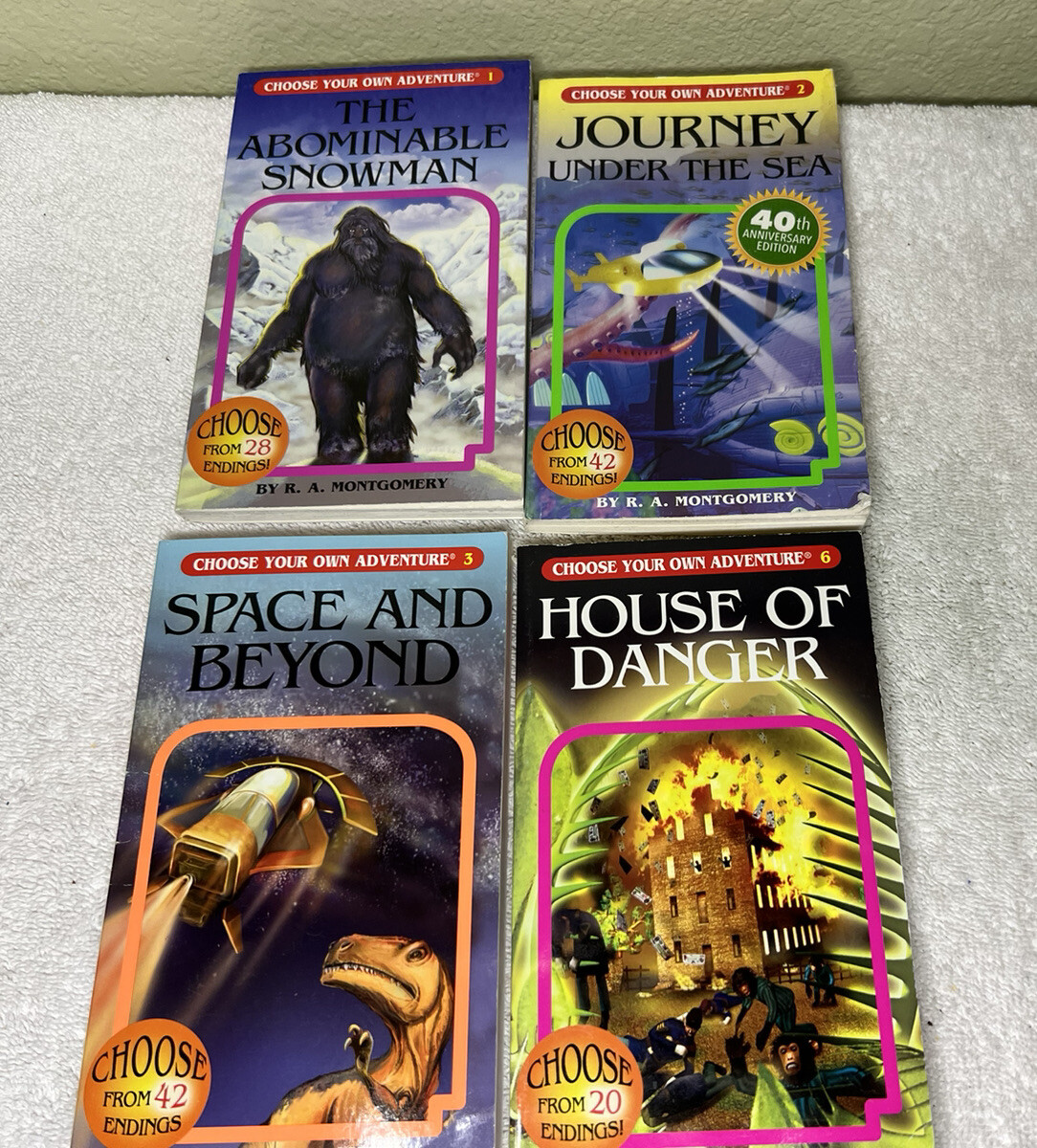 Choose Your Own Adventure Book Lot 1 2 3 8 R.A. Montgomery