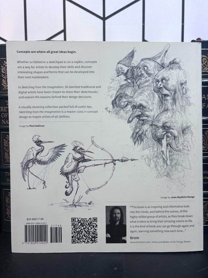 Sketching from the Imagination 3dtotal Publishing 2013 Concept Art Book LN