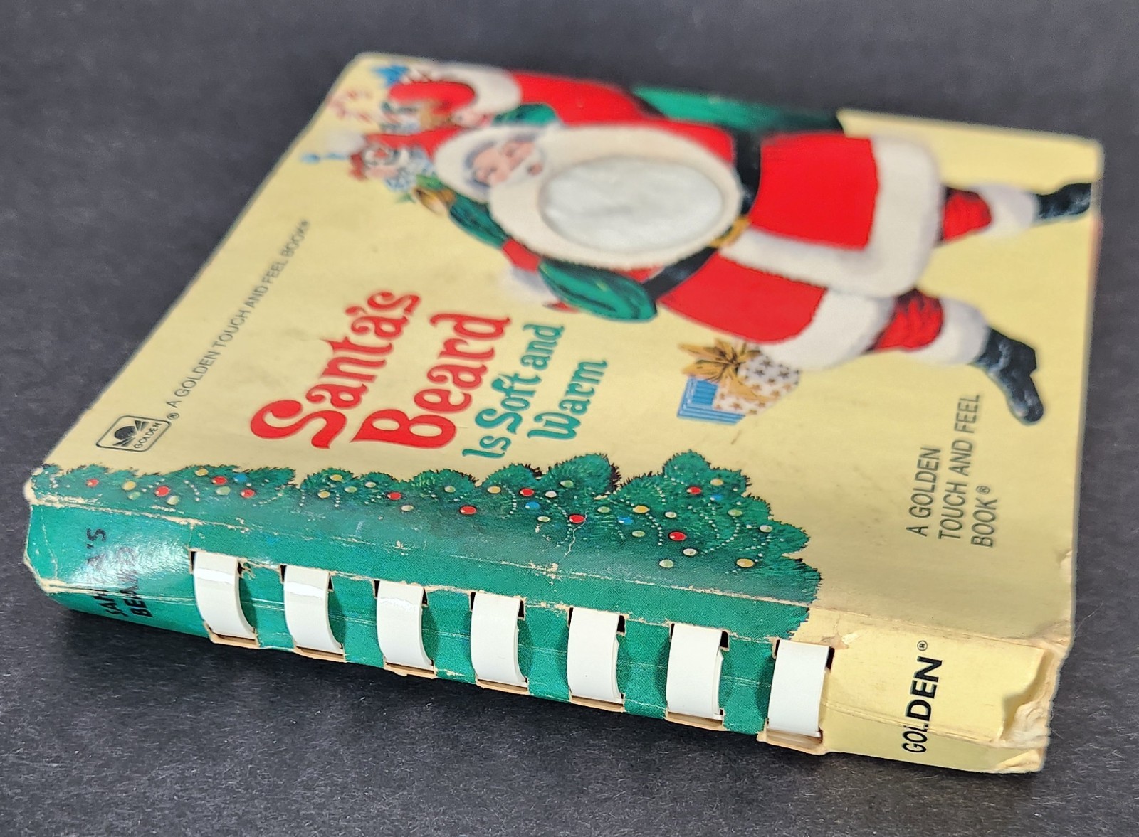 Santas Beard is Soft and Warm Golden Touch and Feel Book Vintage 1974 Christmas