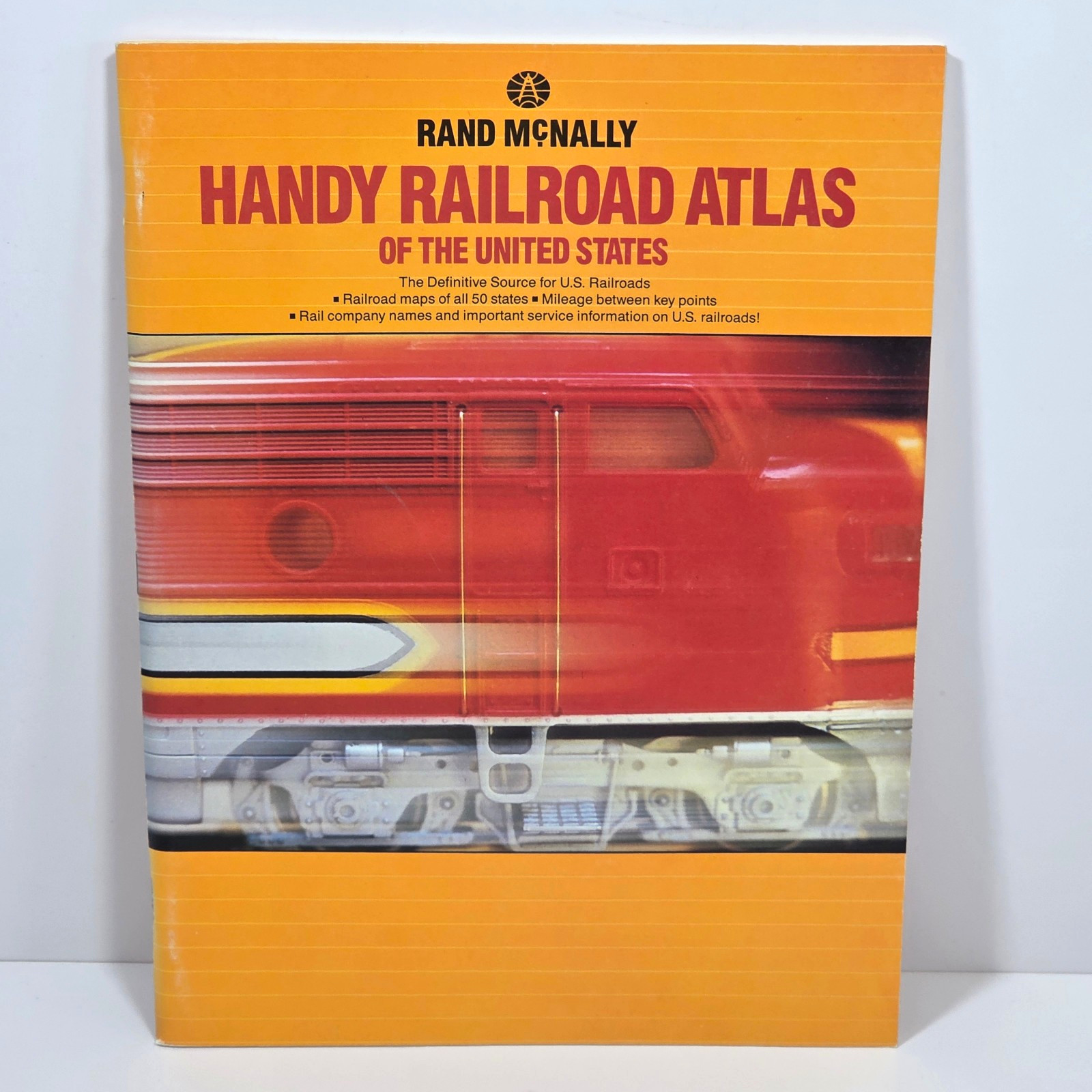 Handy Railroad Atlas of The United States Rand McNally 1988 Maps of 50 States