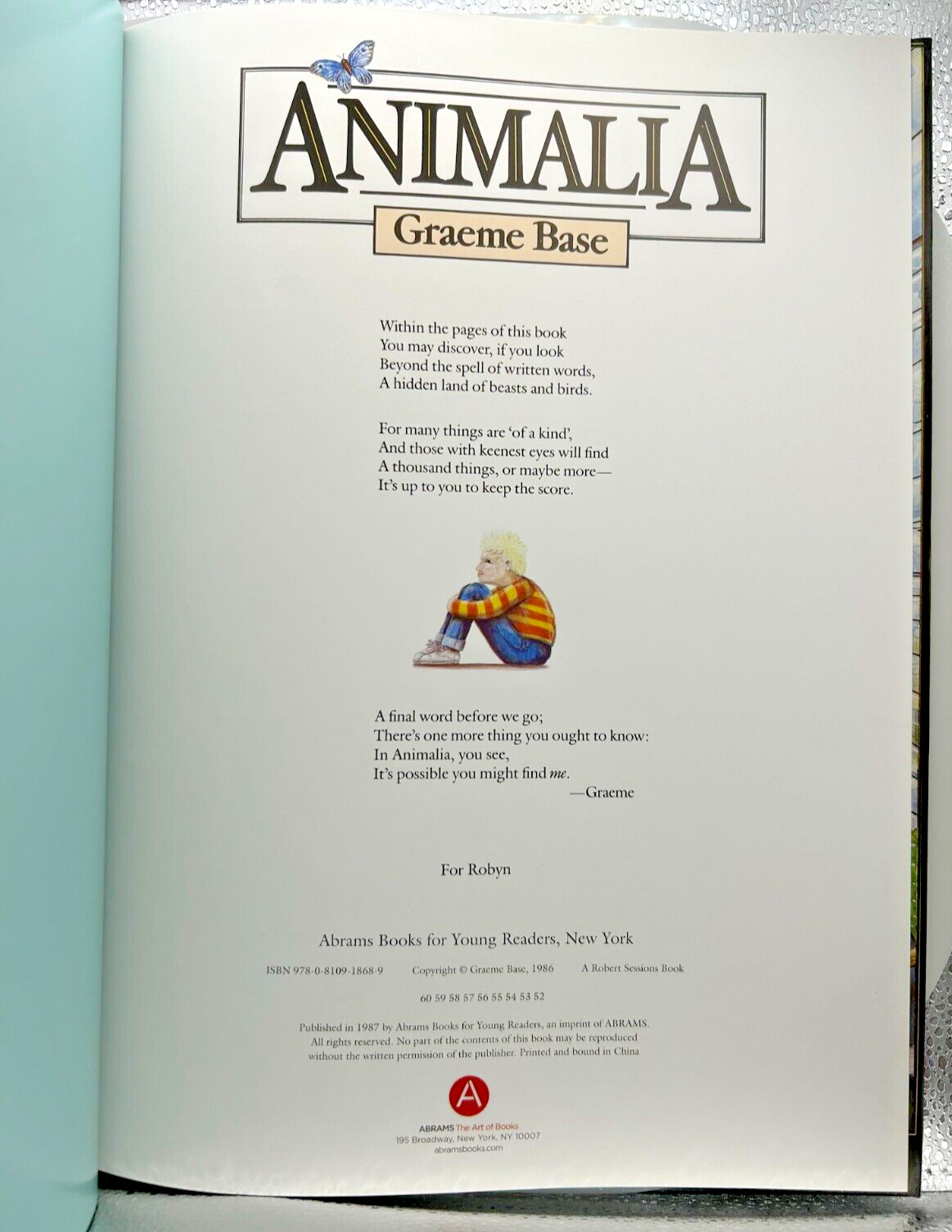 Animalia by Graeme Base Hardcover 1986 Classic Kids ABC Book VG Abrams