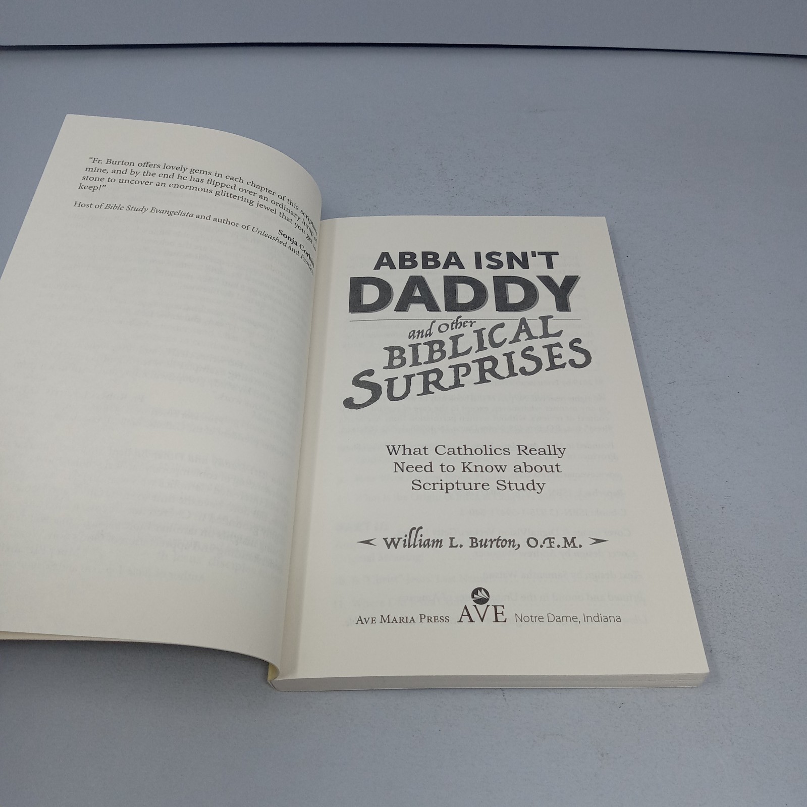 Abba Isn’t Daddy and Other Biblical Surprises: 2019 Ave Maria Press PB by Burton