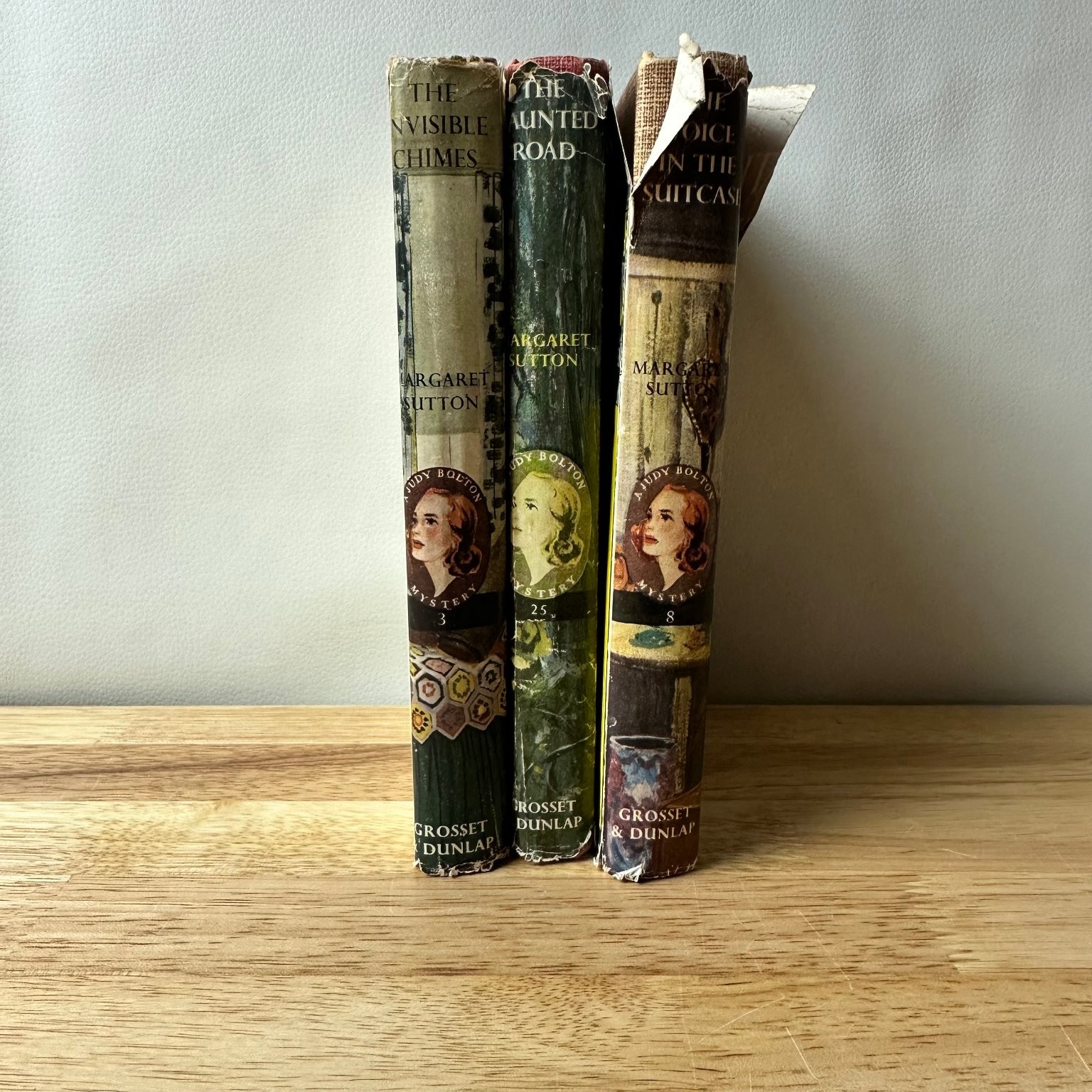 Lot of 3 Judy Bolton Mystery Books Margaret Sutton 1932-1954 Grosset Dunlap