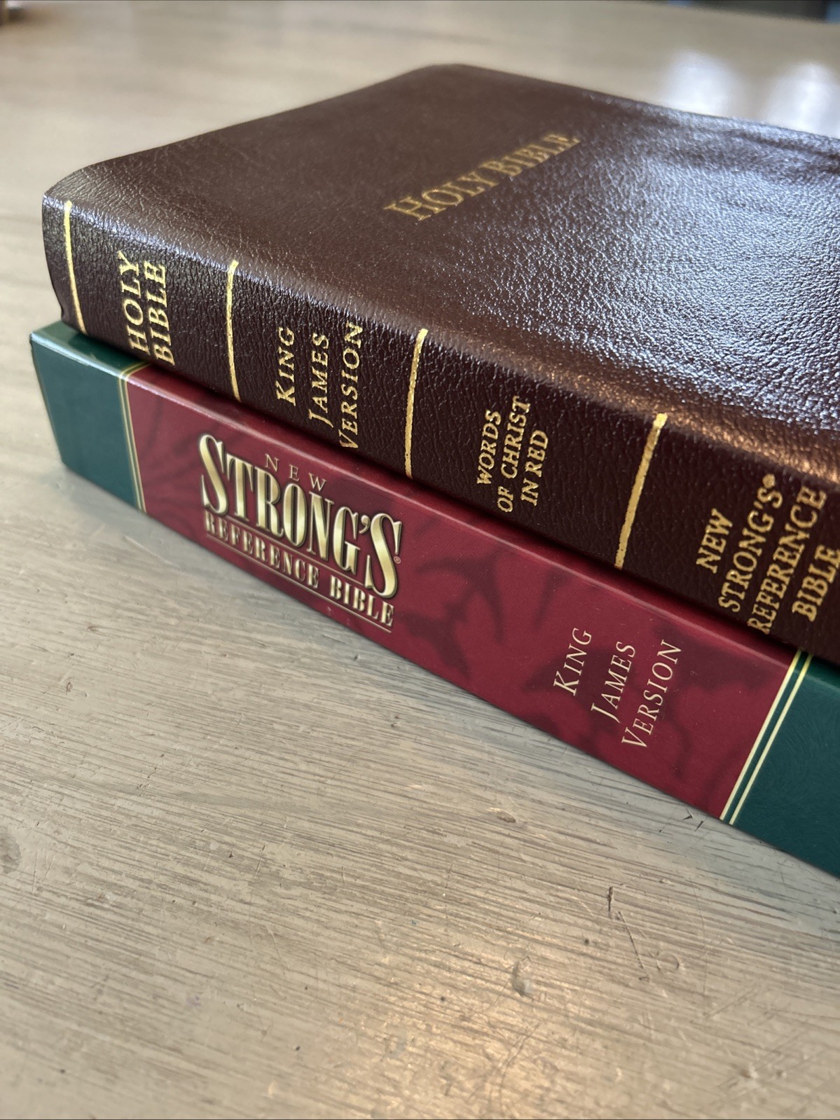 New Strong’s Reference Bible King James Version KJV BONDED LEATHER Nelson 1745