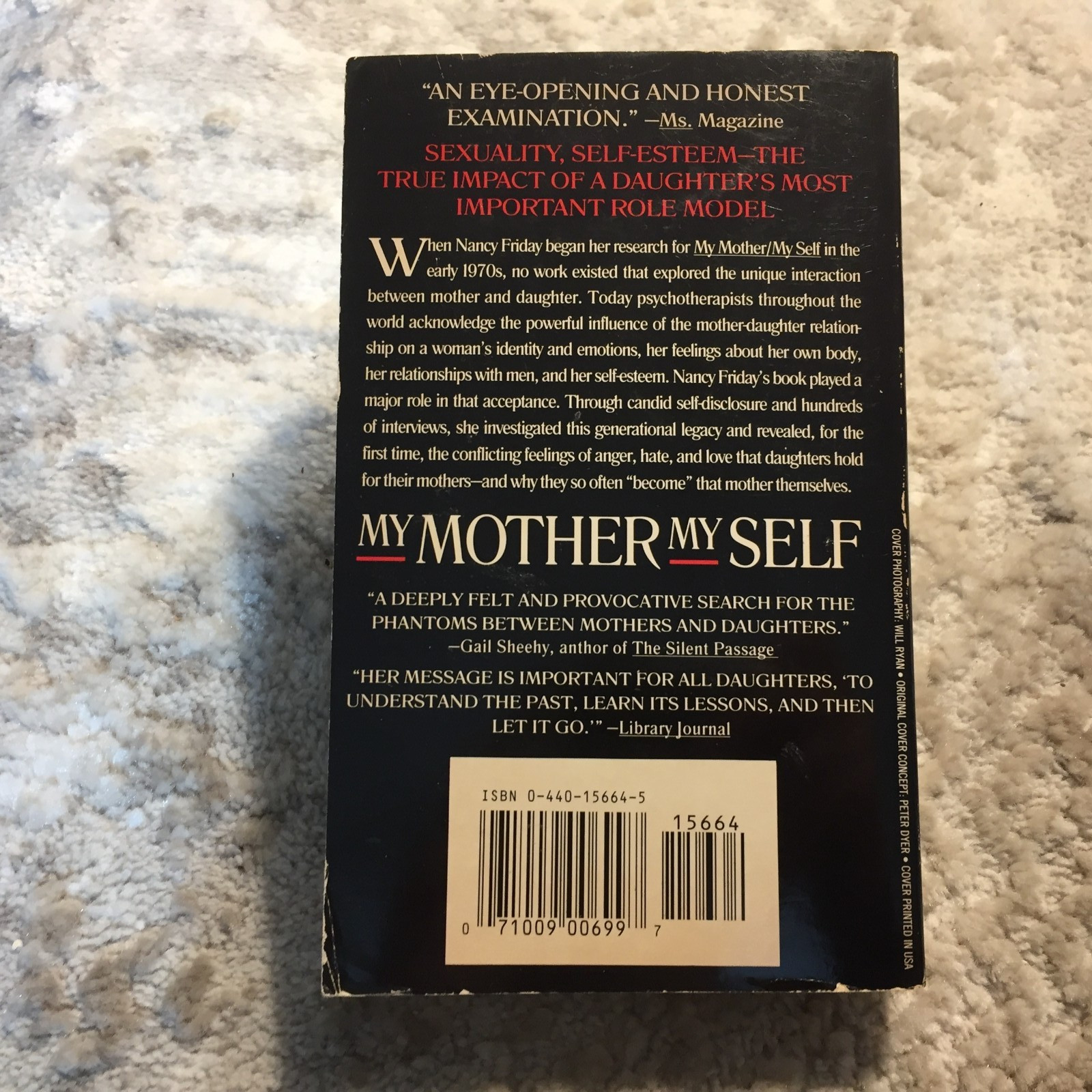 My Mother My Self Nancy Friday 1987 Laurel Female Identity Formation Paperback
