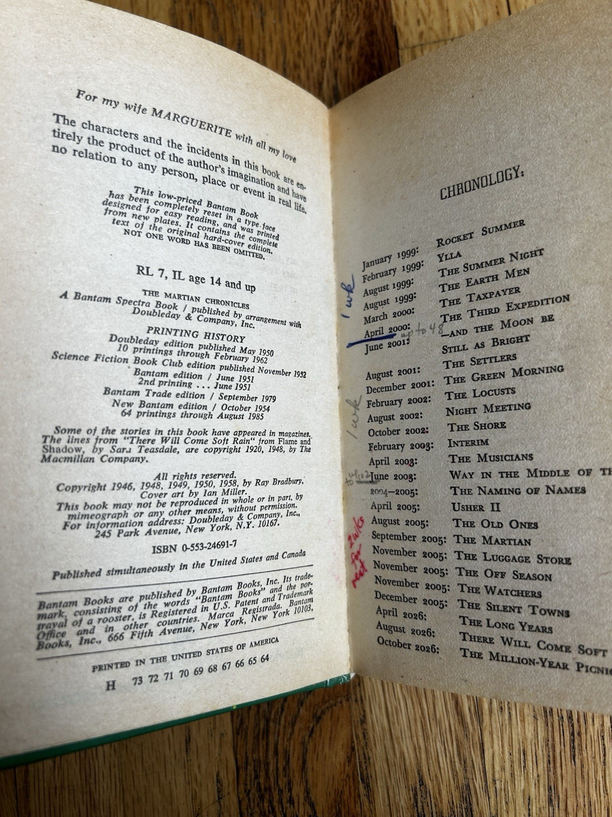 The Martian Chronicles by Ray Bradbury (1985, Library Binding)