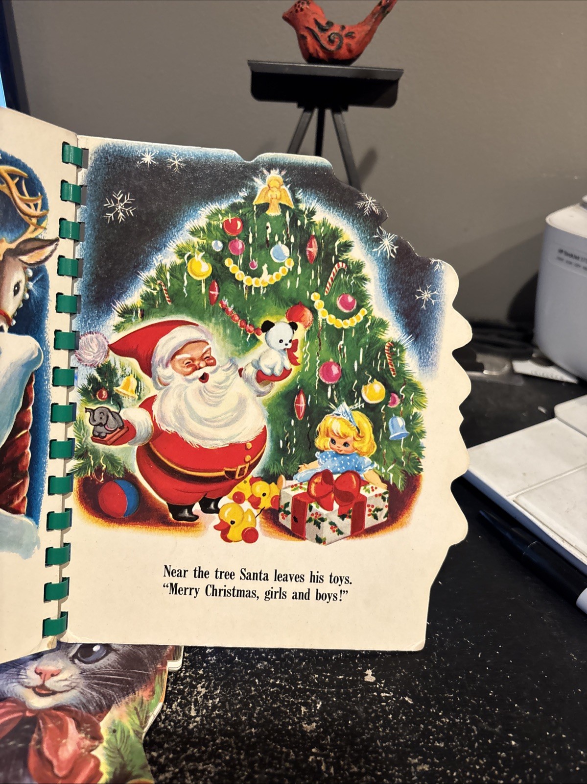 A Sturdi-contour Book Christmas Tree Book 1968 Wonder Books Cardboard Pages