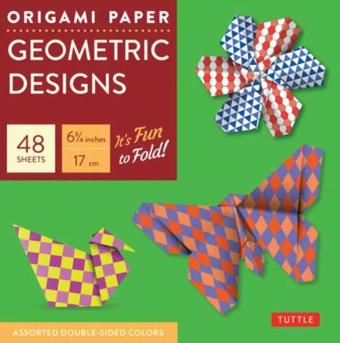 Origami Paper Geometric Designs 49 Sheets 6 3/4″ (17 cm)