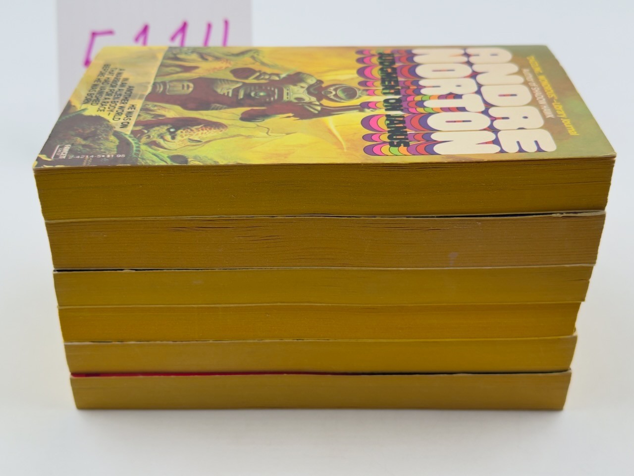 Andre Norton Fawcett Vintage 6 PB Fantasy Lot Various Titles 1970s 1980s