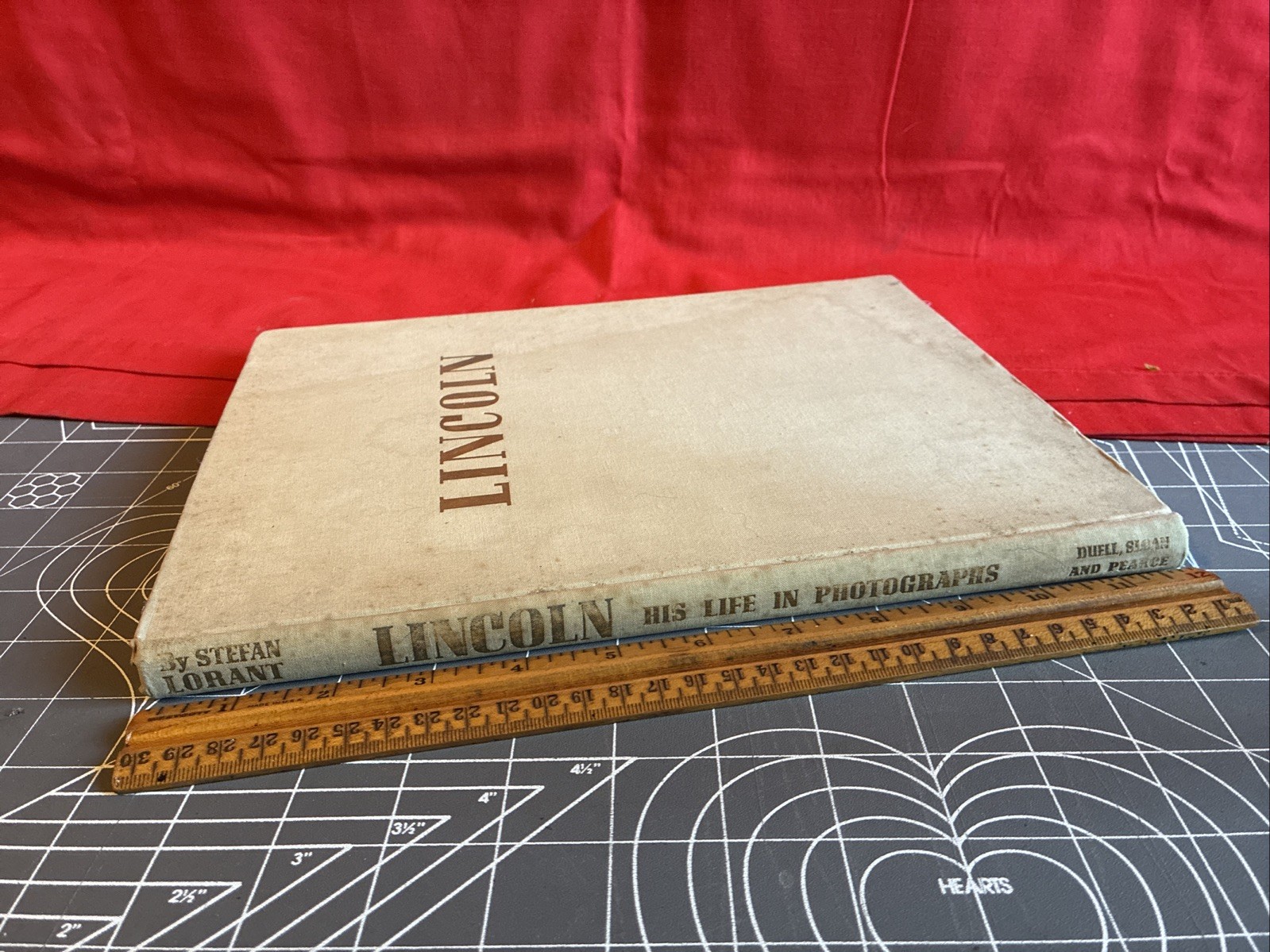 Vintage 1941 First Edition Lincoln by Stefan Lorant Hardcover Book