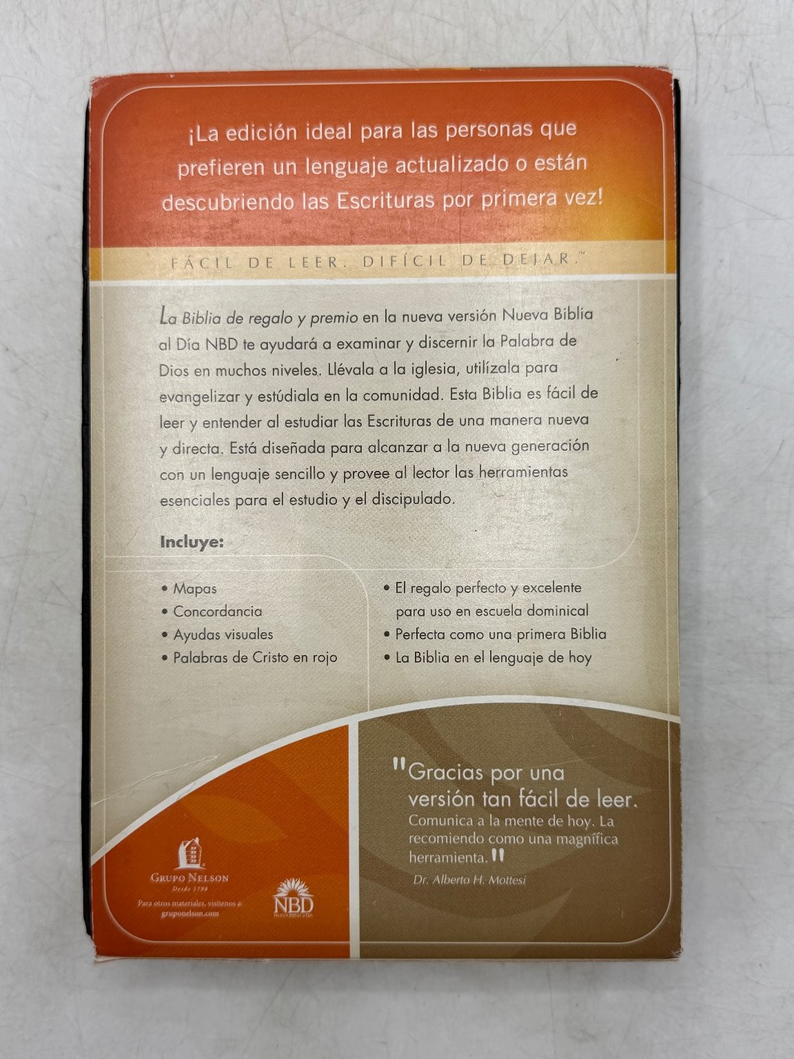 Biblia NBD Nueva Biblia al Día 2008 Grupo Nelson Regalo Spanish Bible