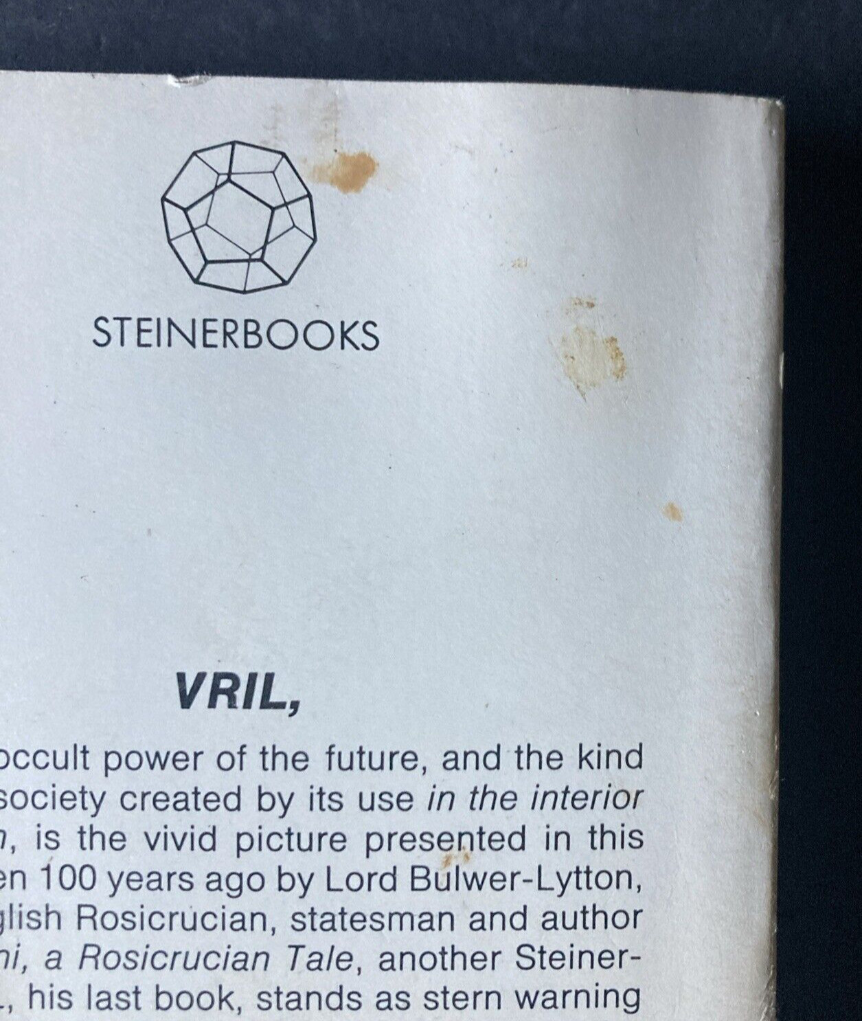 Vtg PB ’72 -VRIL The Power Of The Coming Race-Sir Bulwer Lytton-READ DESCRIPTION