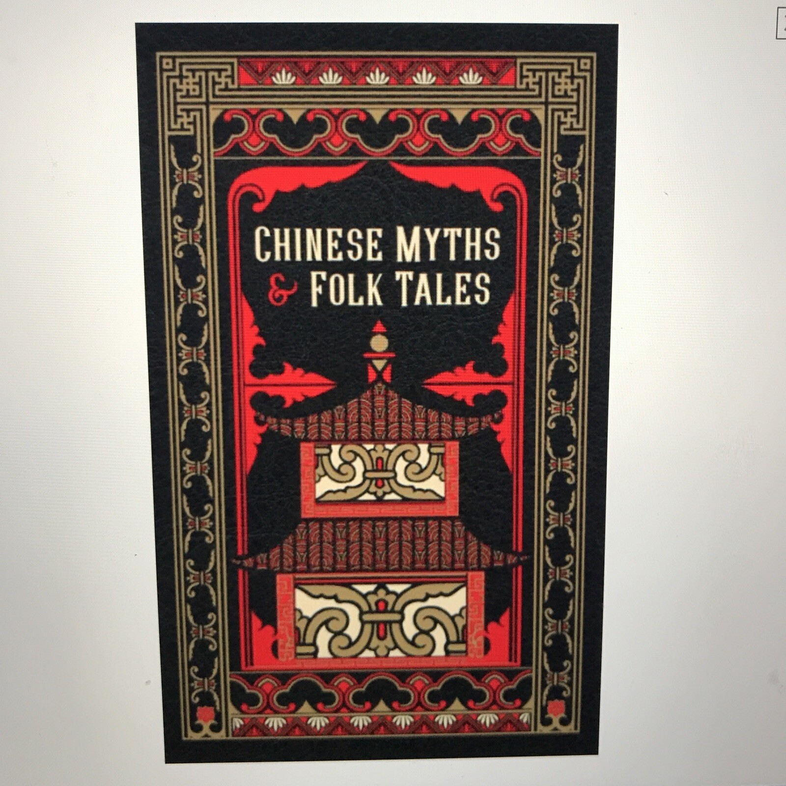 ❤️CHINESE MYTHS AND FOLK TALES Bonded Leather Collectible Edition Book NEW