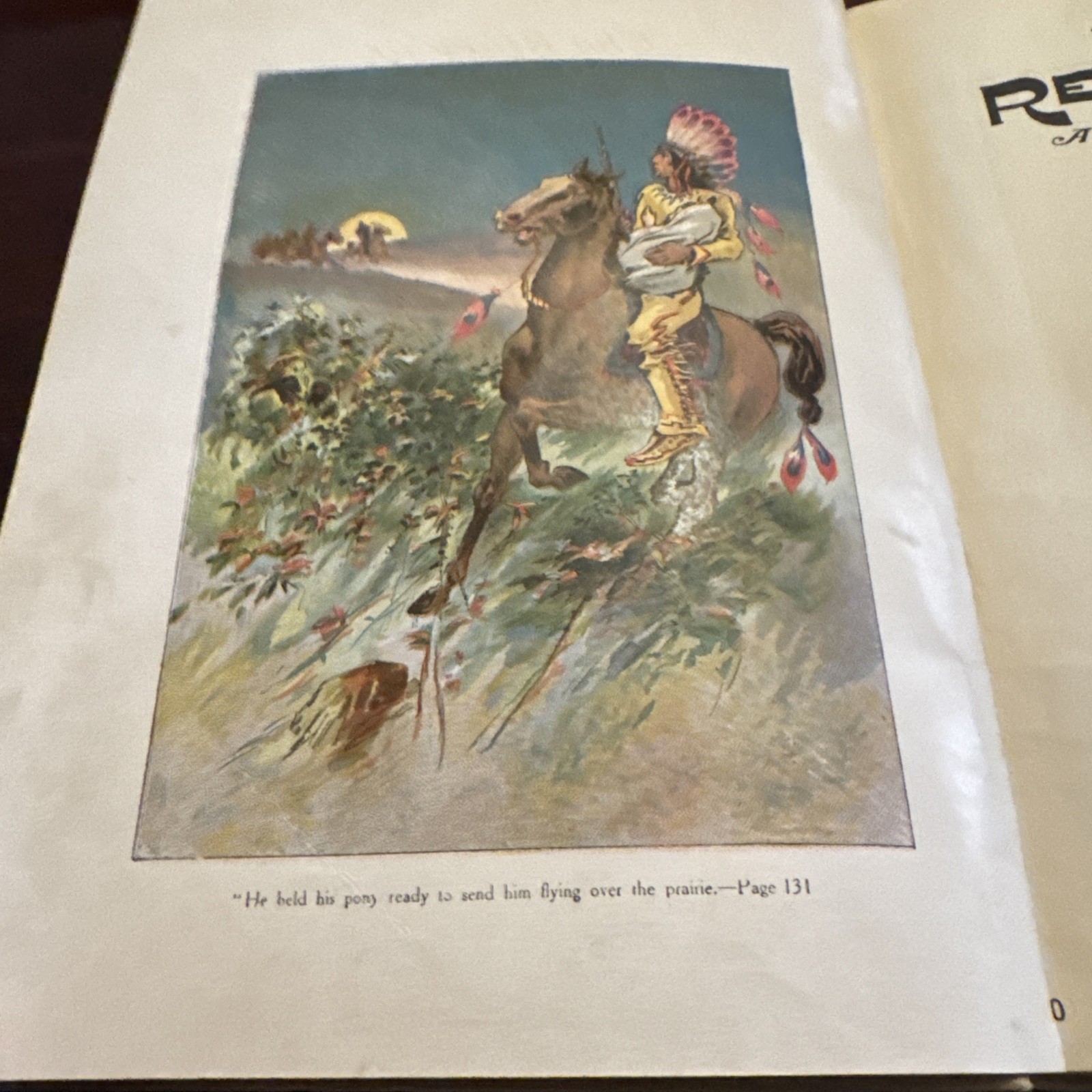 Antique 1908 The Story of Red Feather -Edward Ellis – First Edition Illustrated