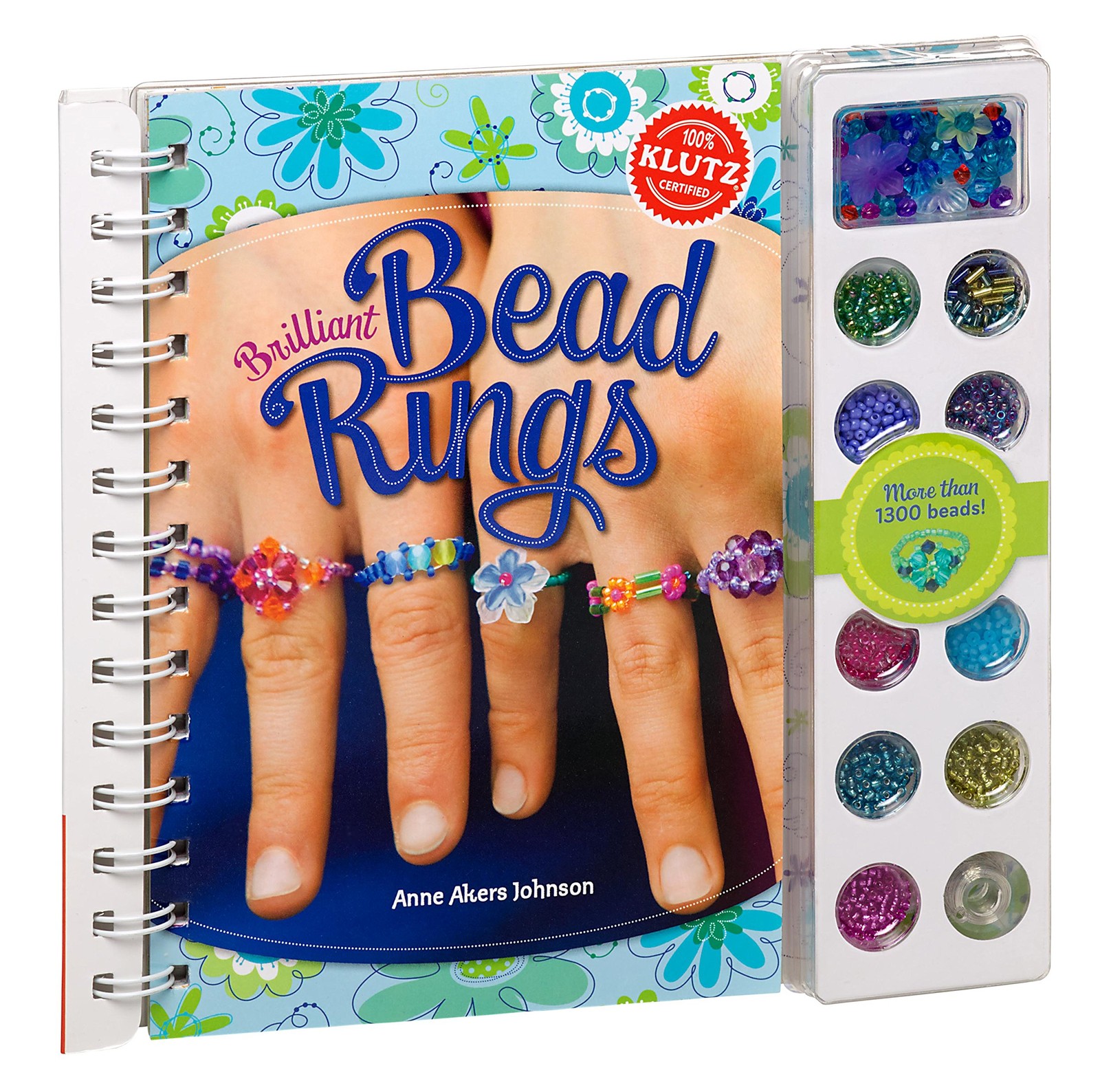 Klutz Brilliant Bead Rings Book Kit – spiral_bound Johnson, Anne Akers