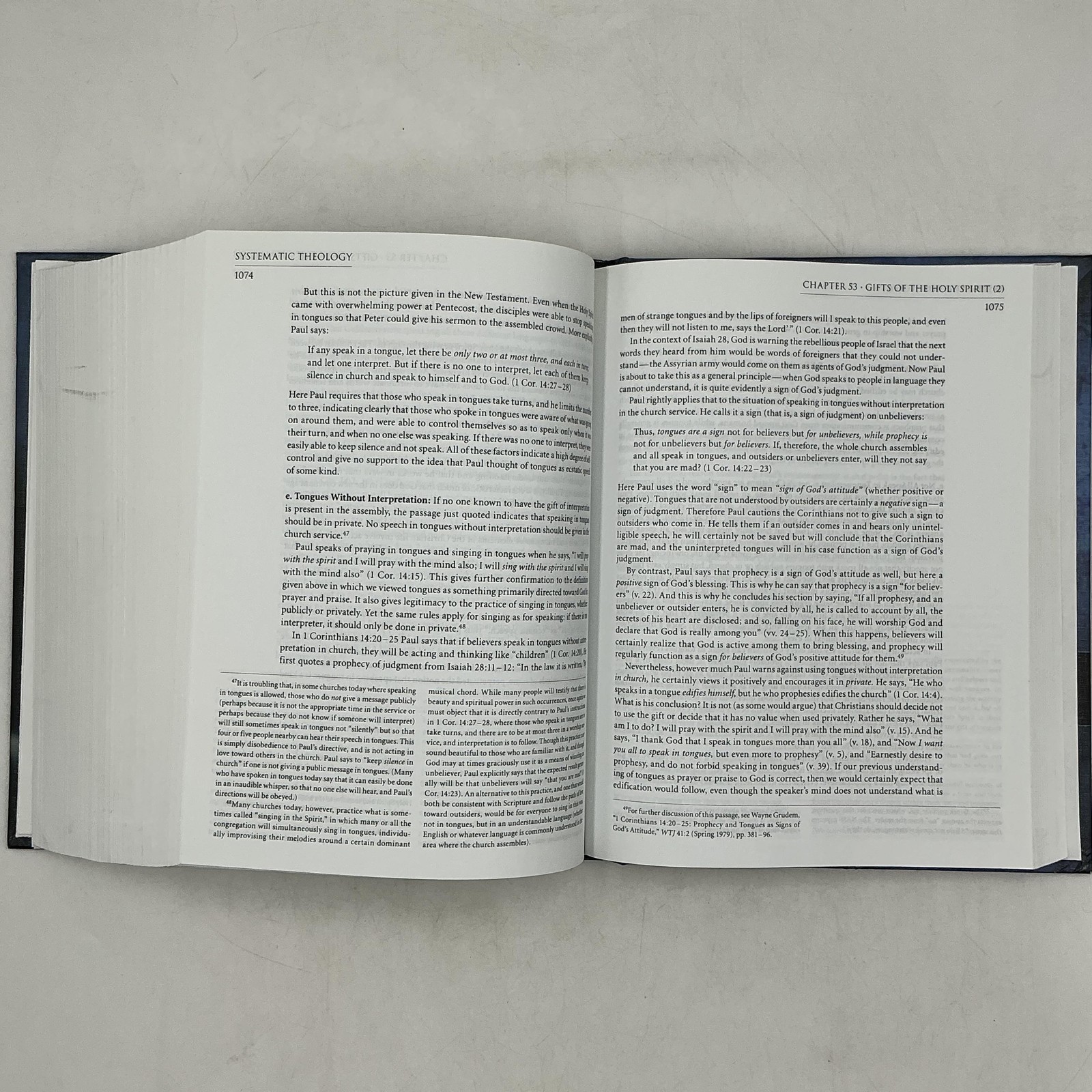 Systematic Theology An Intro Wayne Grudem 1994 Blue HC Zondervan Dust Jacket