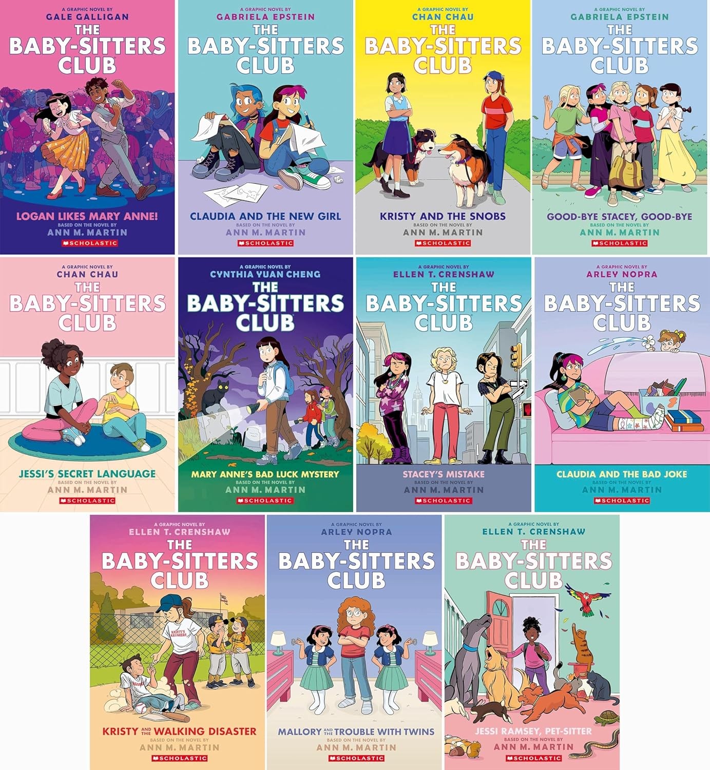 The Baby-Sitters Club Graphic Novel Series Collection Book 8 to 18 by Ann M.