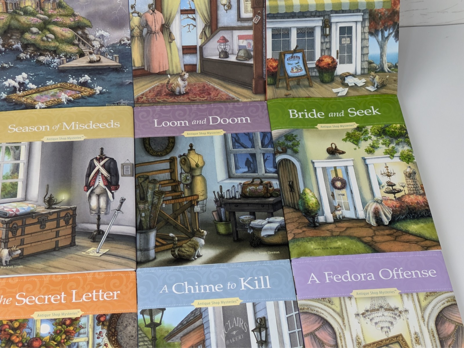 Antique Shop Mysteries Hardcover Lot of 22 Book Set w/Dustcovers GREAT SHAPE!