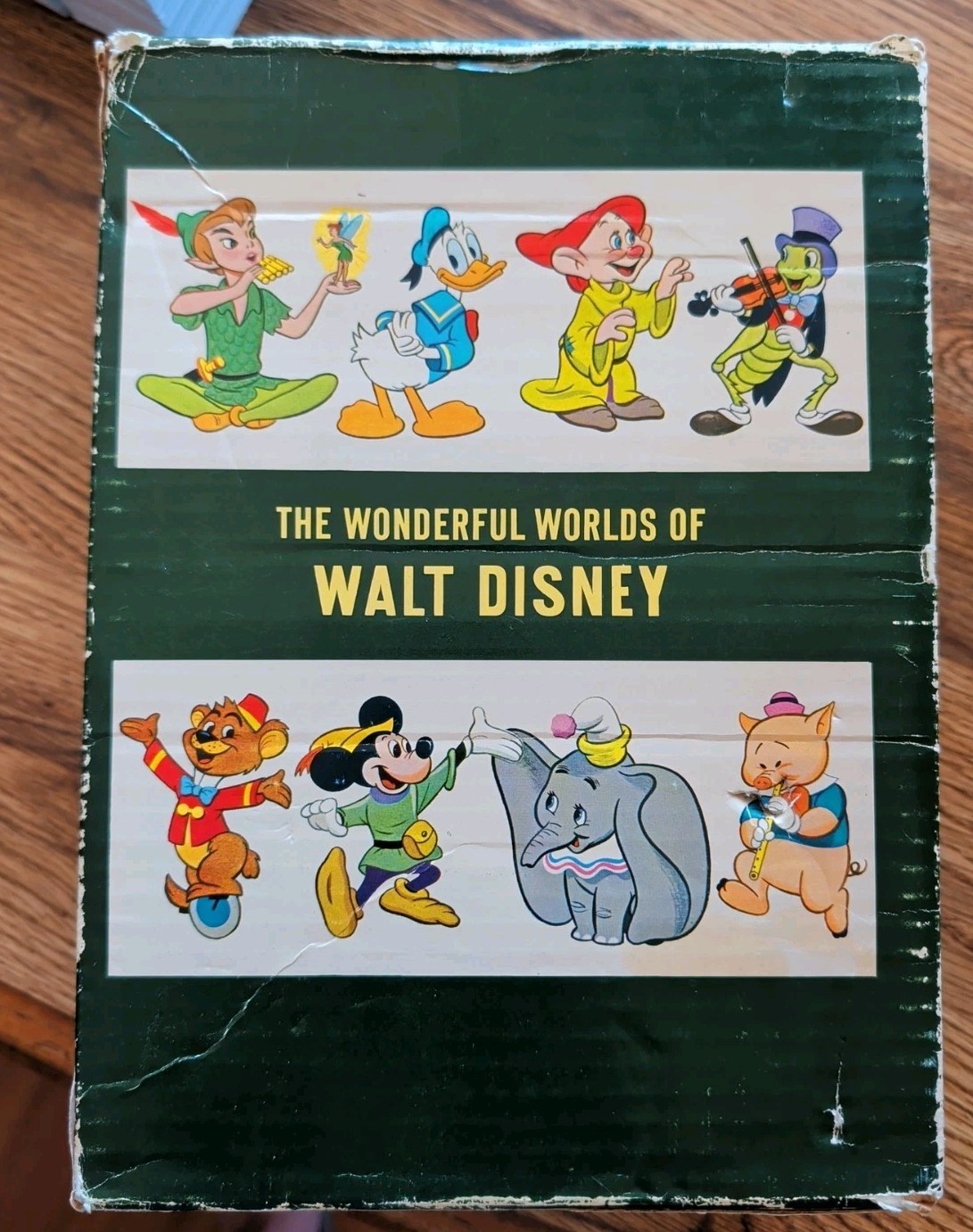 1965 The Wonderful Worlds of Walt Disney 4 Book Boxed Set Golden Press Vintage