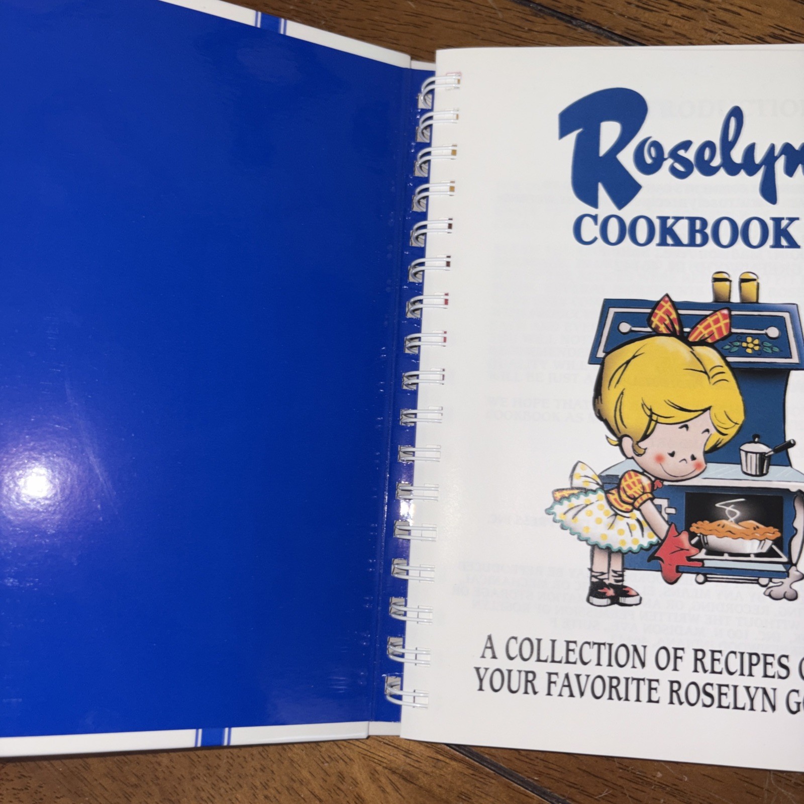 Roselyn Cookbook NWOT