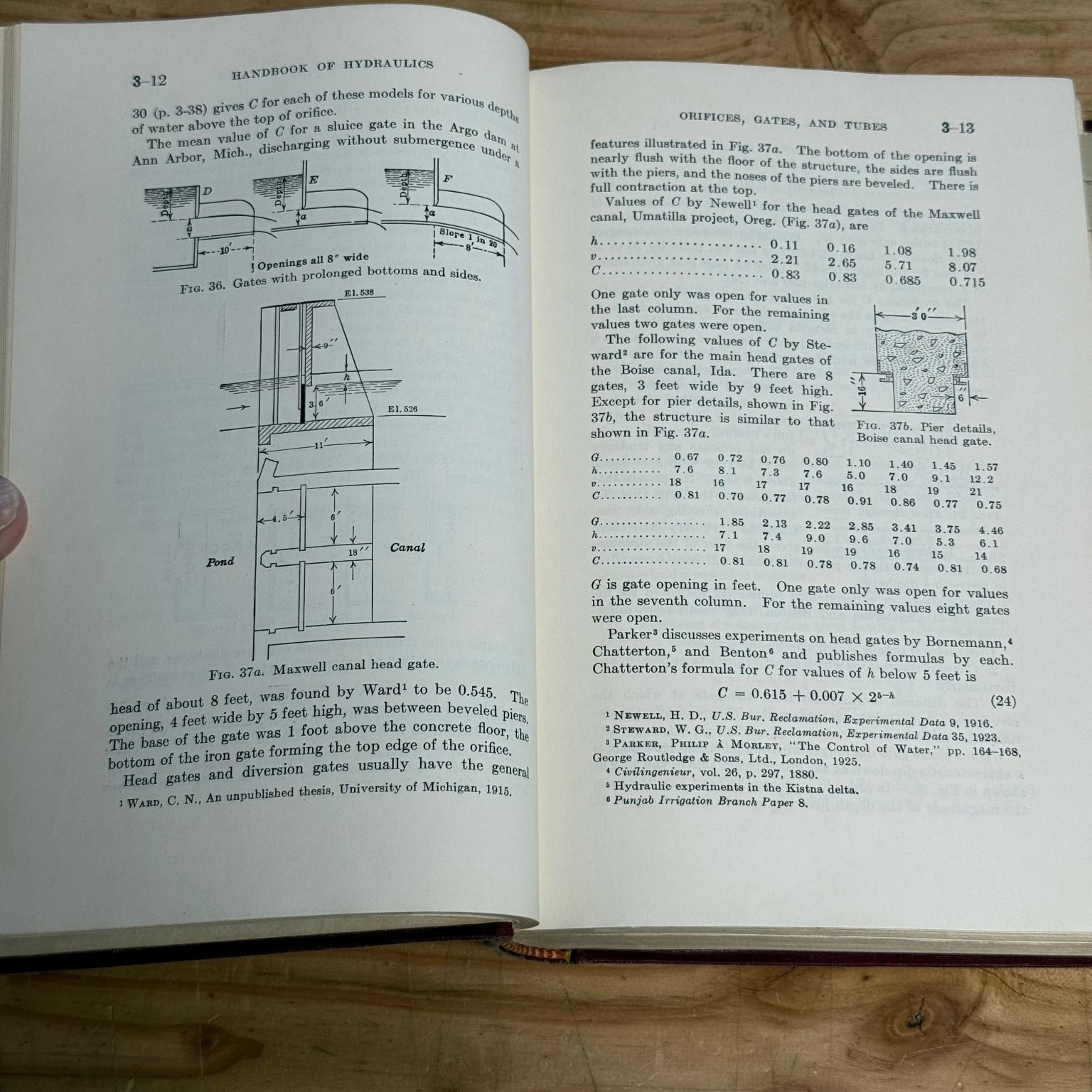 Handbook of Hydraulics King 1954 Fourth Edition Engineering Reference