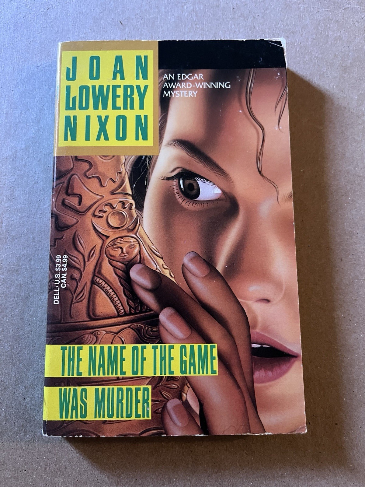 THE NAME OF THE GAME WAS MURDER by Joan Lowery Nixon 1994 paperback YA SUSPENSE