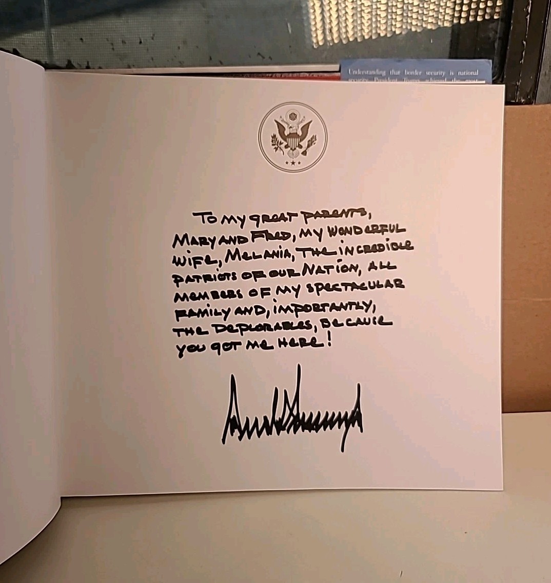 Our Journey Together Donald J. Trump Hardcover 2021 Photo Book