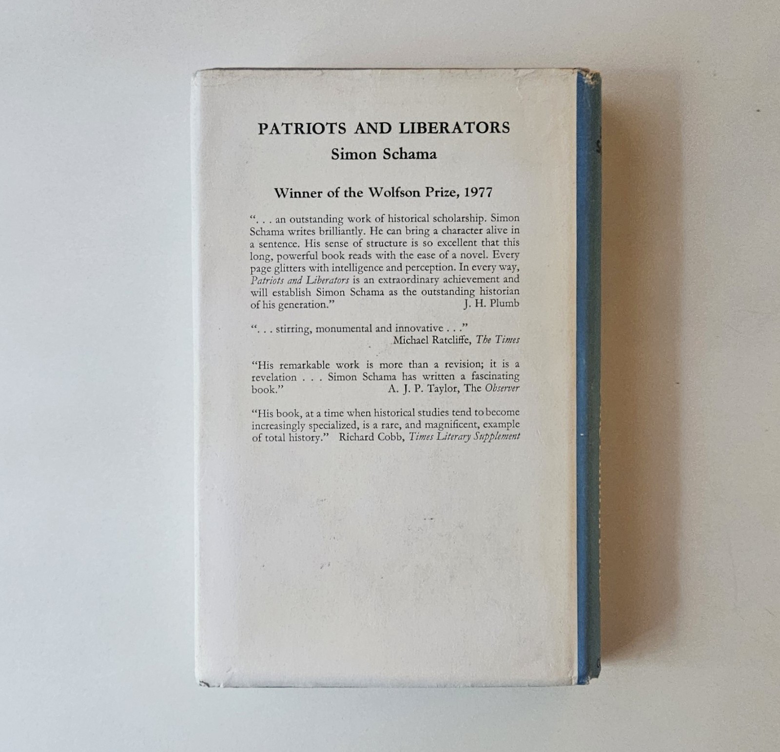 Two Rothschilds and the Land of Israel Simon Schama HC w/ DJ 1978 UK Ed
