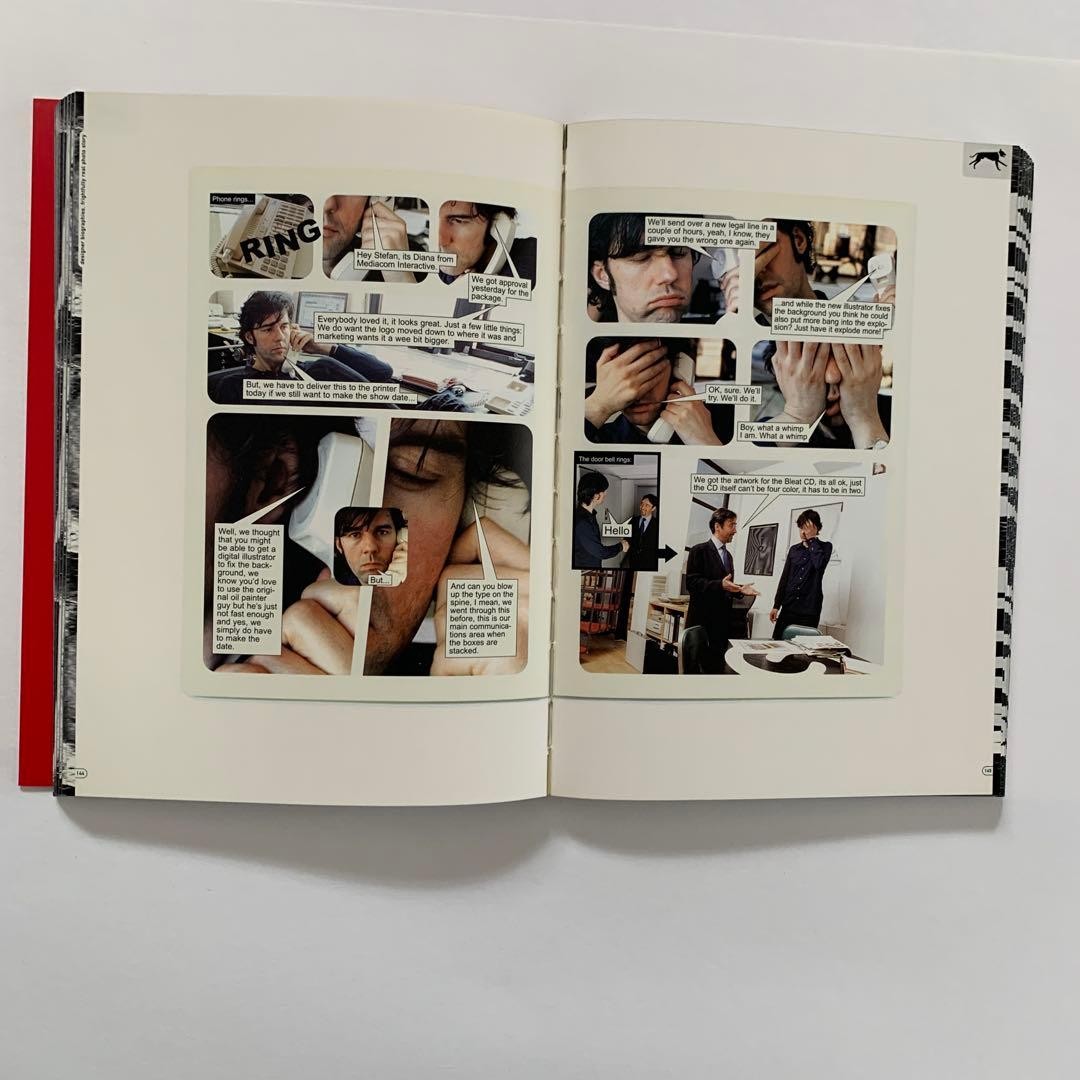SAGMEISTER Art Book Dog Illustration Red 2001 11×6.7in 286 Pages
