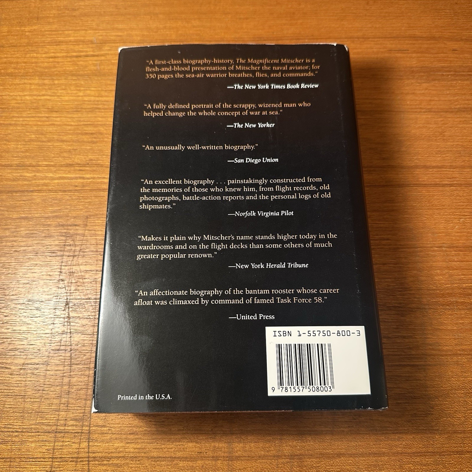 The Magnificent Mitscher By Theodore Taylor – Naval Institute Press 1991
