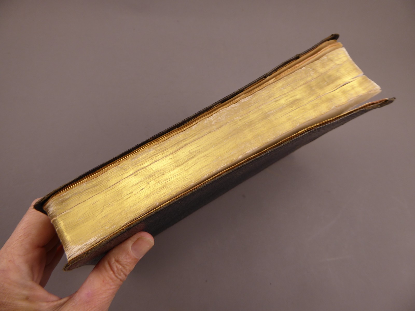 Vintage Holy Bible Black Morocco Leather Cambridge England KJV