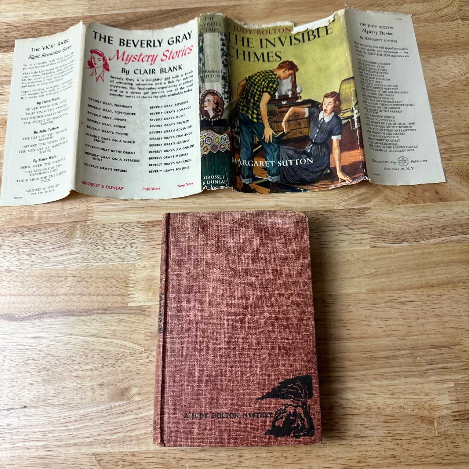 Lot of 3 Judy Bolton Mystery Books Margaret Sutton 1932-1954 Grosset Dunlap