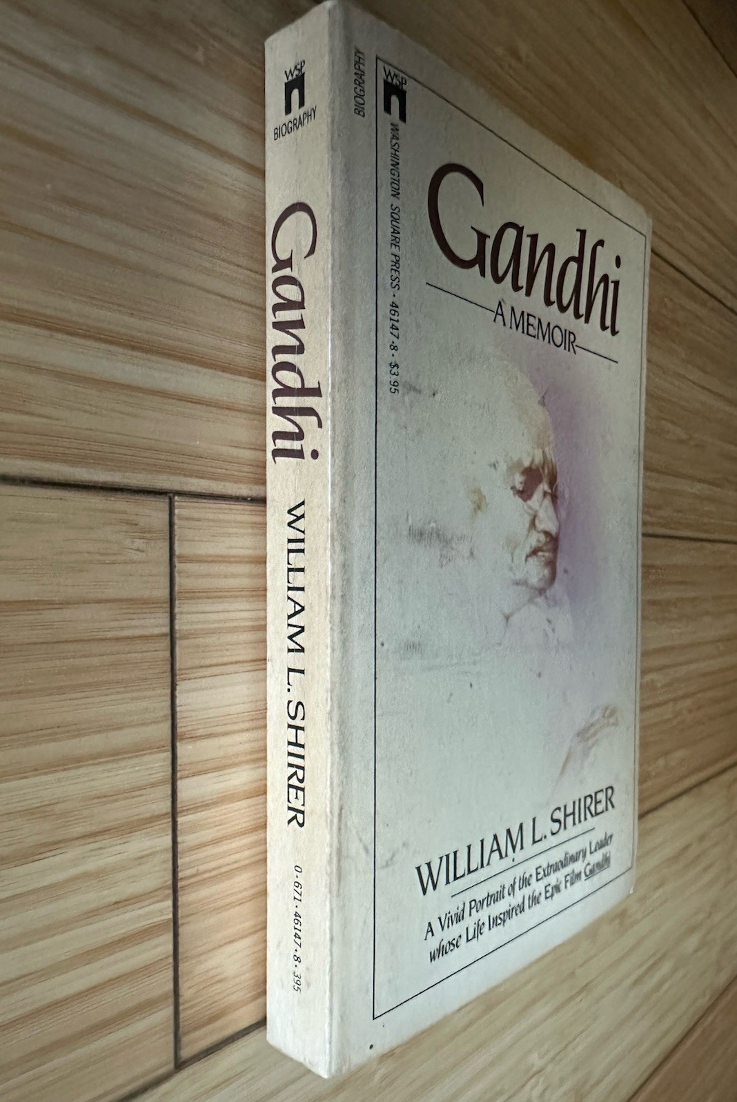 Gandhi : A Memoir by William L. Shirer (1982, Paperback) Washington Square Press