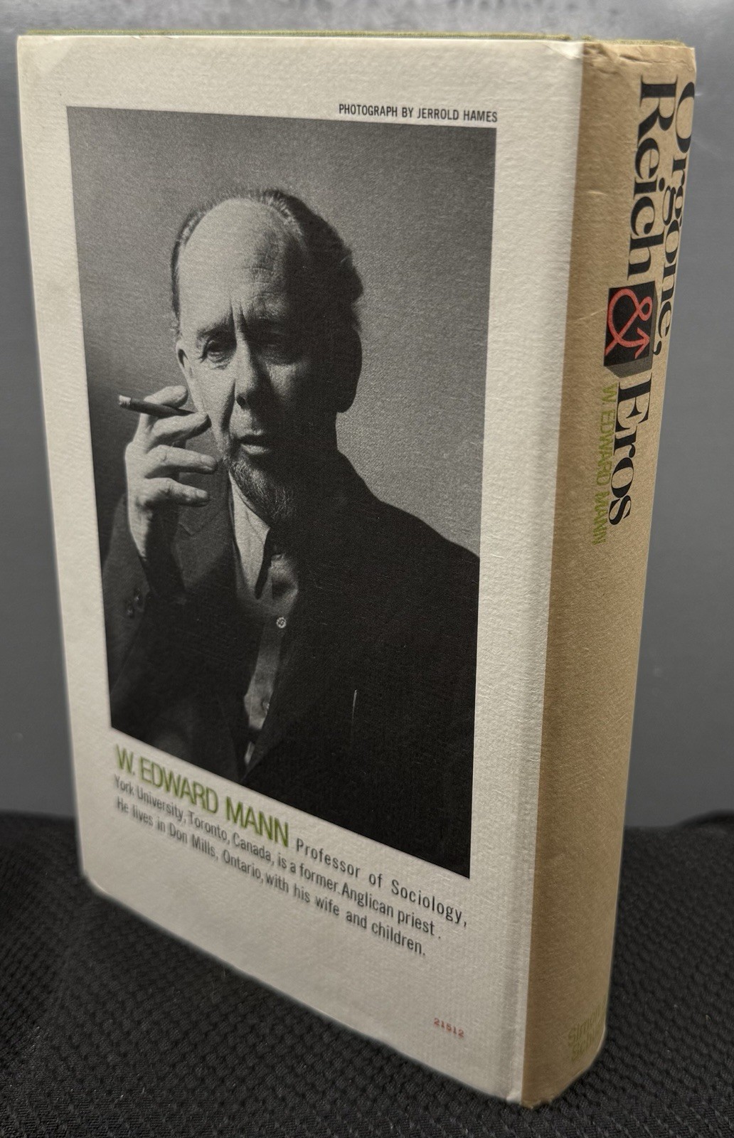 Orgone, Reich & Eros-Wilhelm Reich’s Theory Life Energy-W. E. Mann HC/DJ 1st Ed