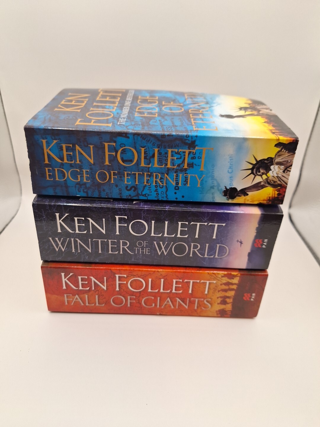 Ken Follet’s Century Trilogy, Books Paperback Like New 1,2 And 3 Lot Of 3