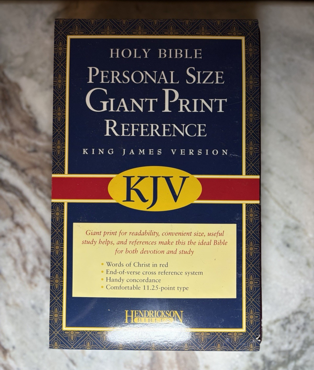 Hendrickson Holy Bible KJV Personal Size Giant Print Reference Imitation Leather