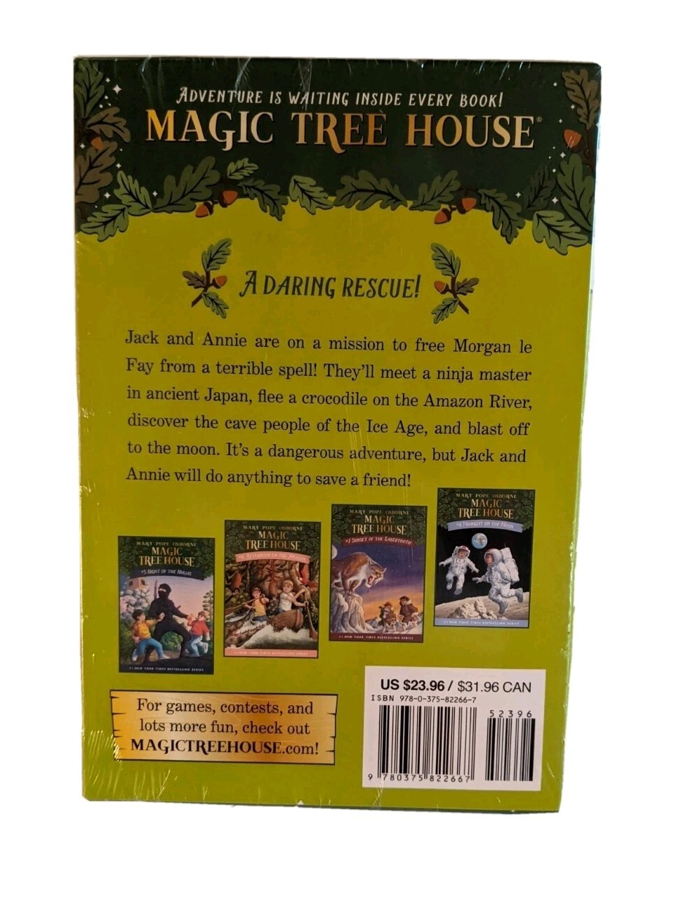 New Magic Tree House Volumes 5-8 Boxed Set By Mary Pope Osborne Sealed Adventure