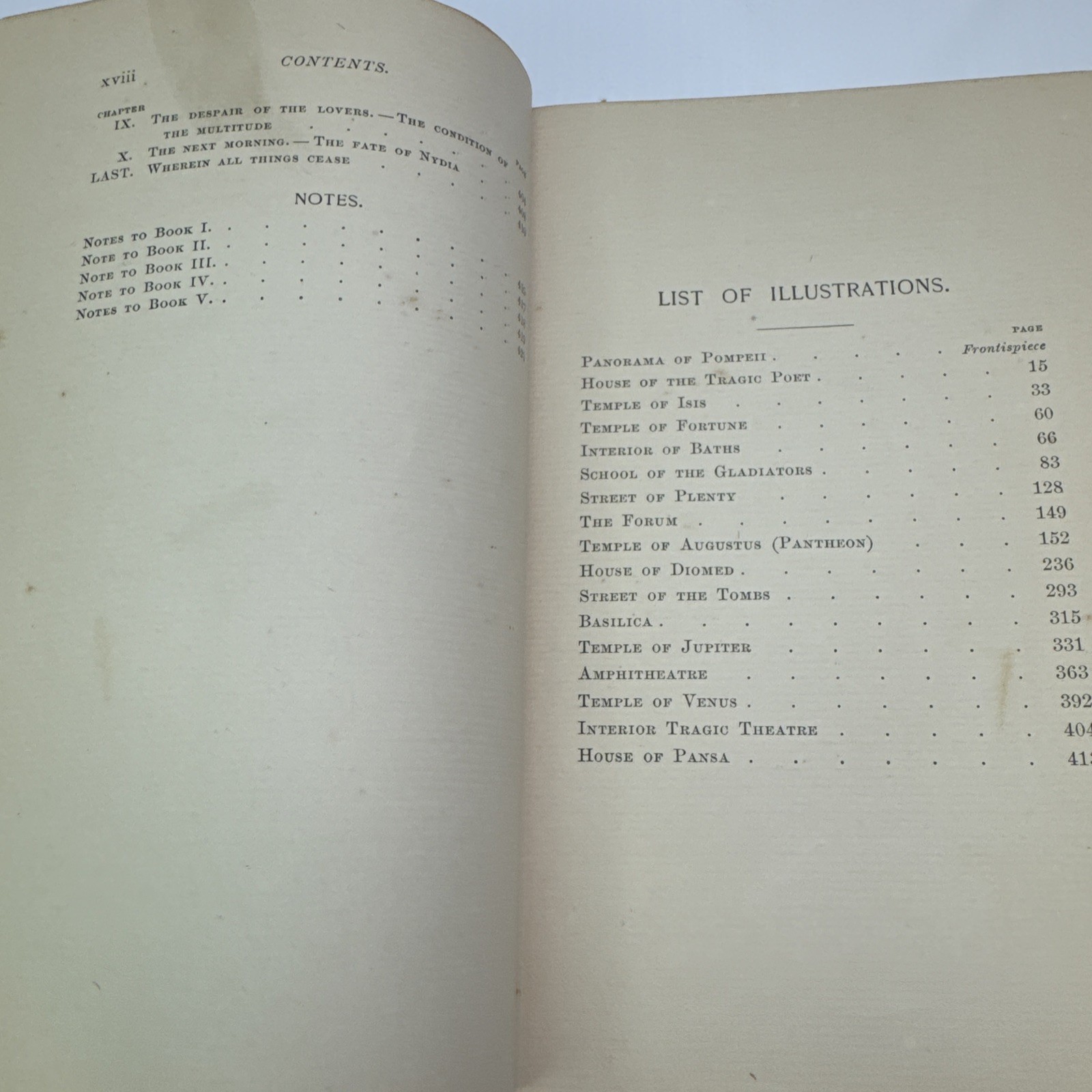 The Last Days of Pompeii Edward Bulwer Lytton Hardcover Antique Historical Novel