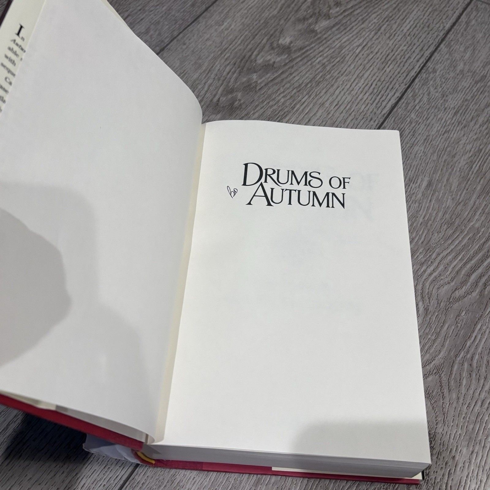 Drums Of Autumn By Diana Gabaldon Signed First Edition 1997 Red Hardcover