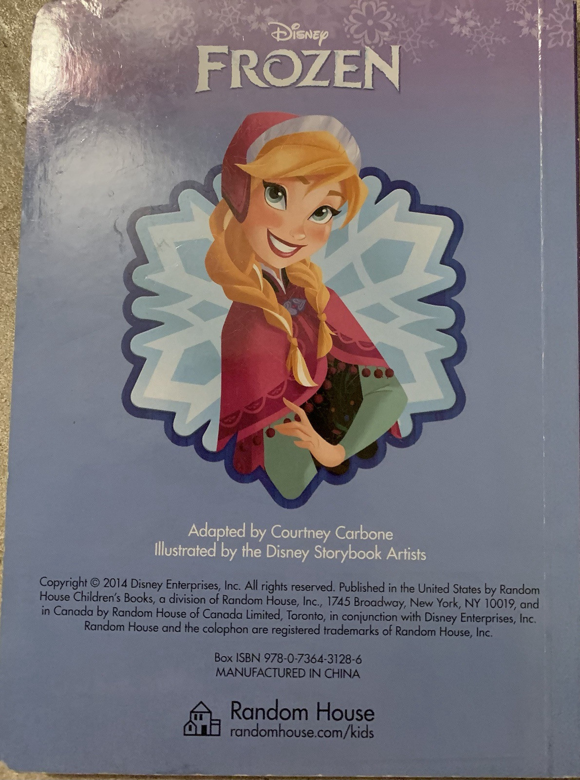 Lot Of 4; Disney’s Frozen Board Books GOOD Random House Kids 1st Edition Set!!!!