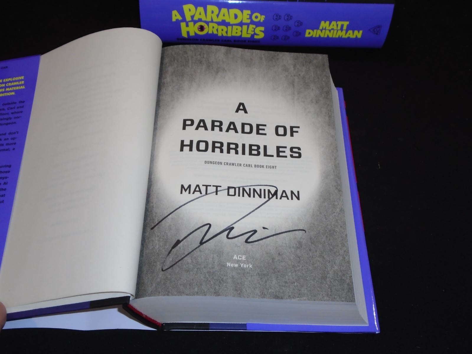 Signed Matt Dinniman A Parade Of Horribles US 1/1 Dungeon Crawler Carl
