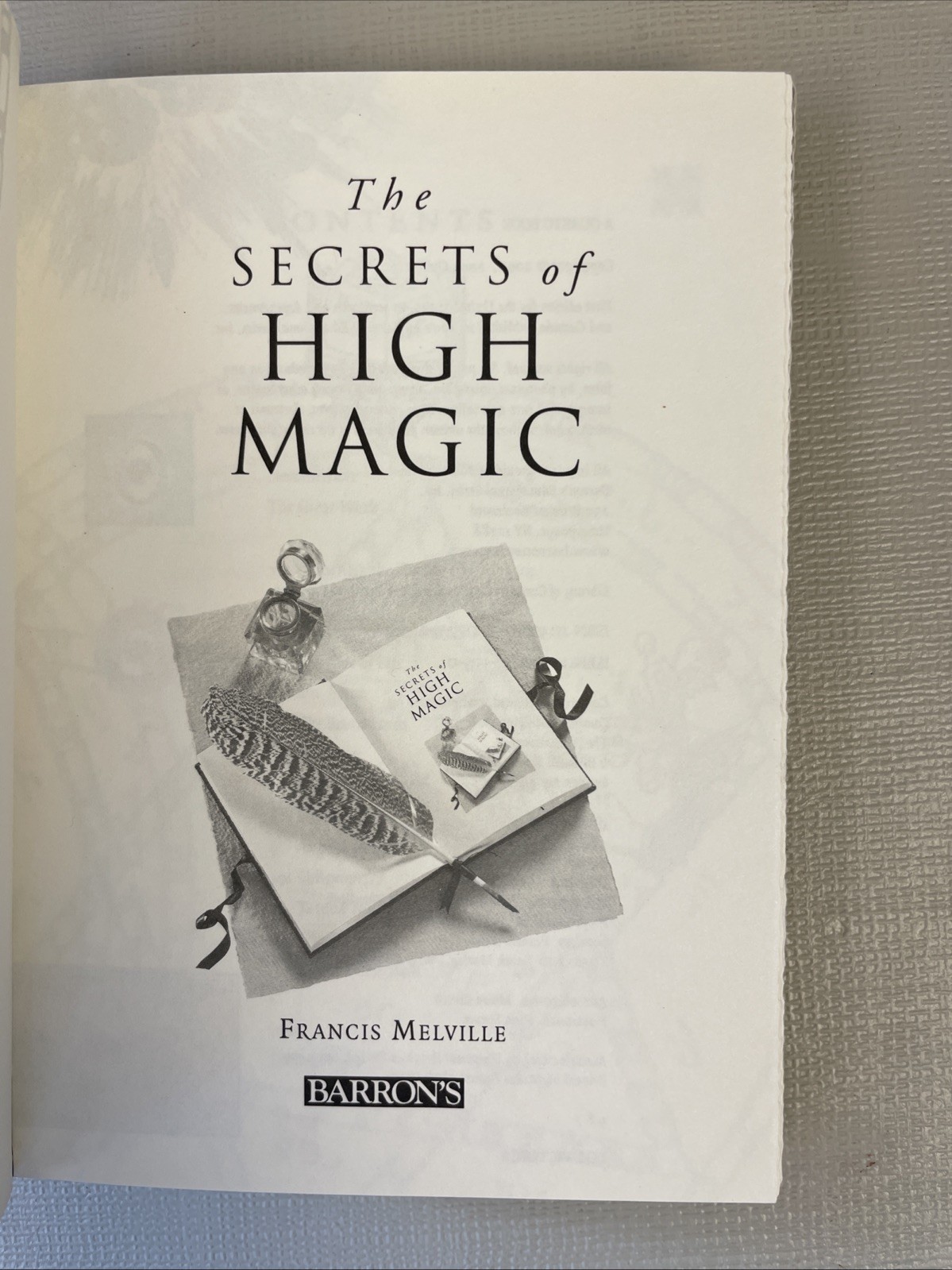 The Secrets of High Magic by Francis Melville 2003 Hardcover VTG Temple Tarot