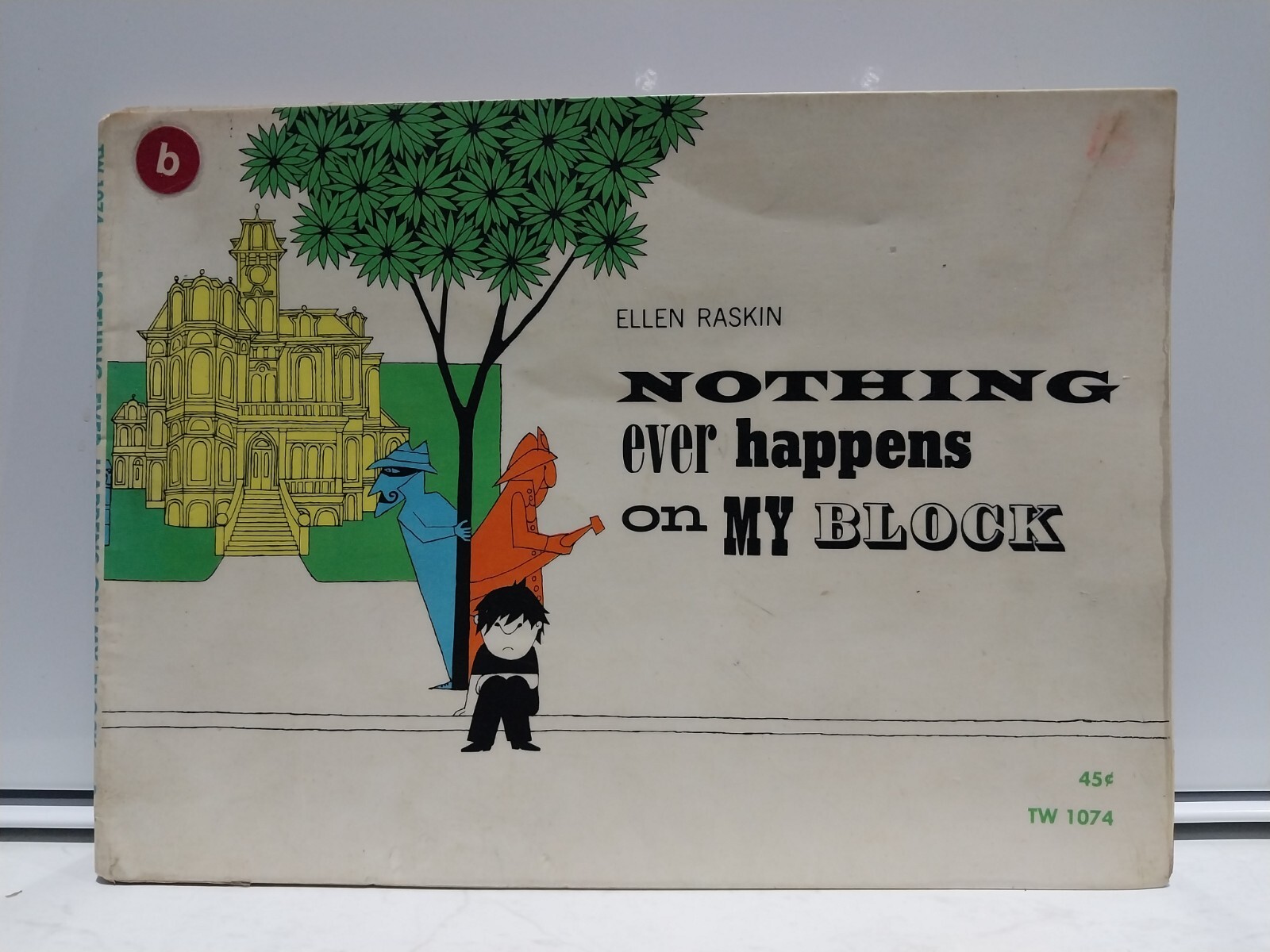 Vintage Schoolastic Book Nothing Ever Happens On My Block Ellen Raskin 1966 1971
