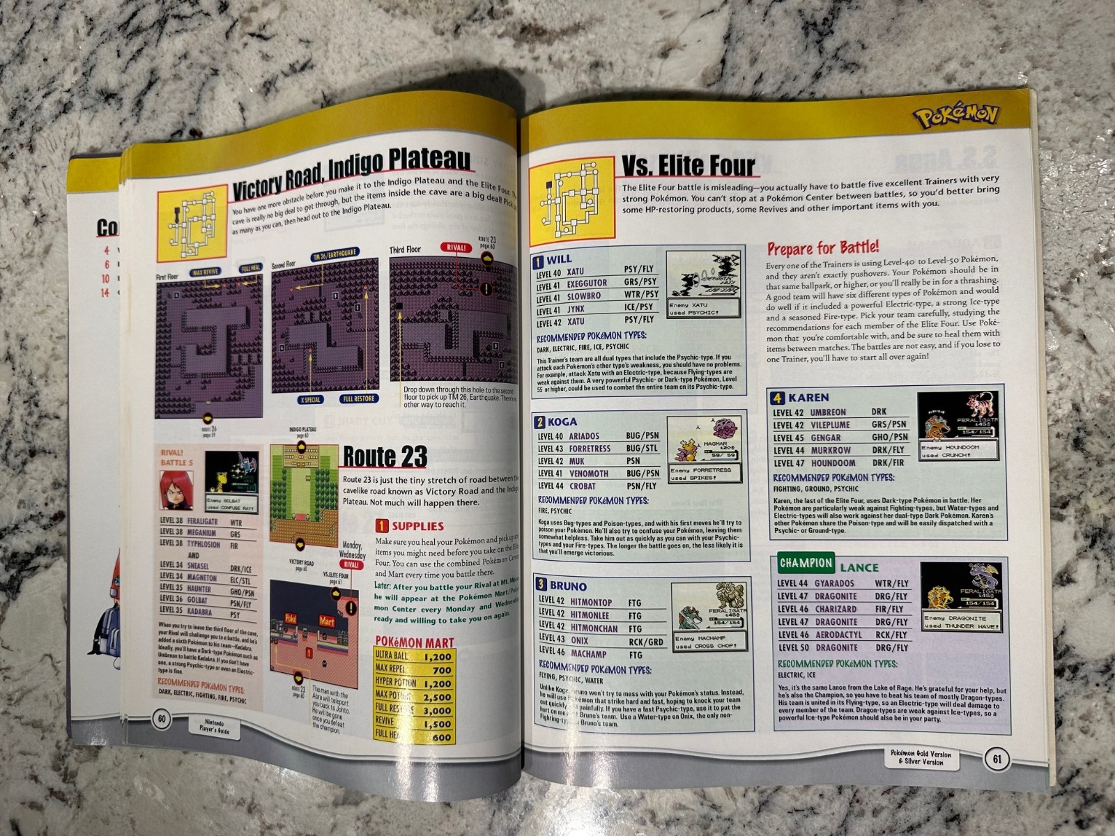 NINTENDO POWER Pokemon Gold & Silver Versions 2000 Official Player’s Guide Used