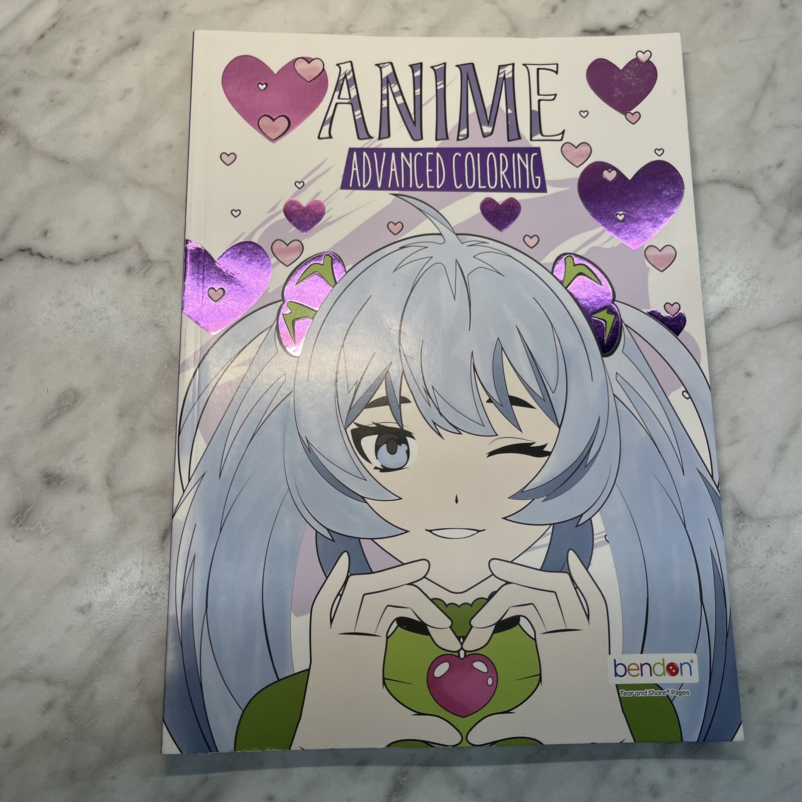 Anime Coloring Book “Advanced Coloring”, Bendon, anime coloring, girl & teens