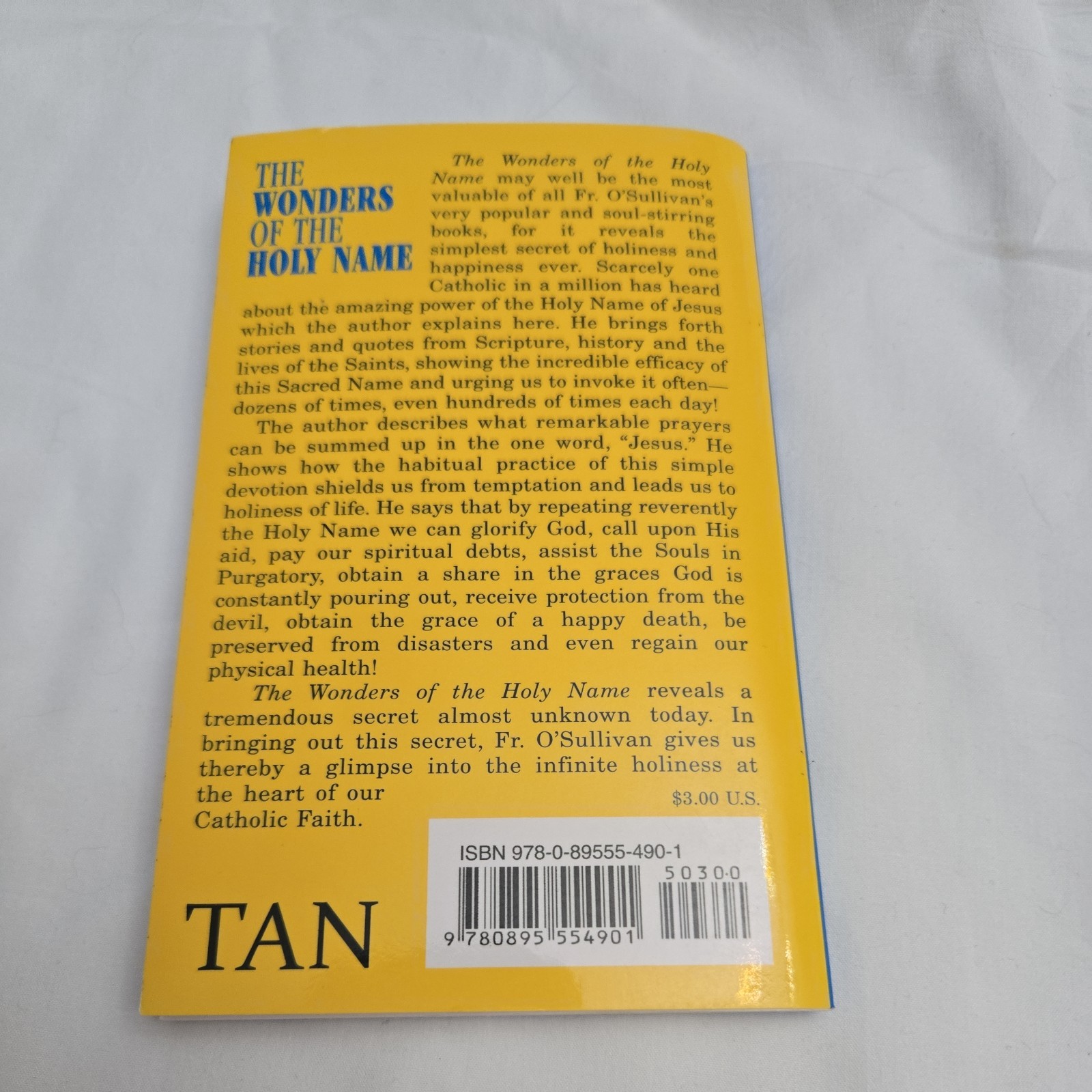 Wonders of the Holy Name by Paul O’Sullivan (1993, Trade Paperback)