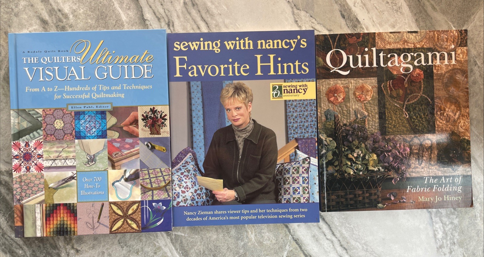 3 Quilting Sewing Books 2 SC 1 HC Quiltagami Ultimate Visual Guide